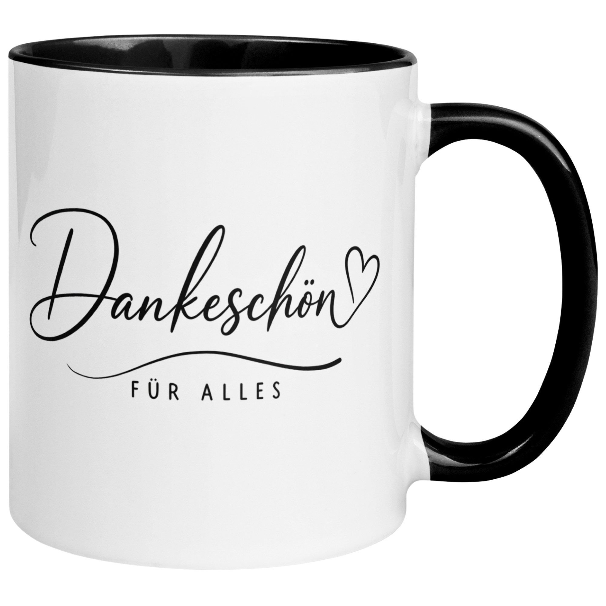 Momentals Tasse Danke – „Dankeschön für alles“ – Dankeschön Geschenke Freund/Freundin, Gratis Versand · Links-&Rechtshänder · Spülmaschinenfest