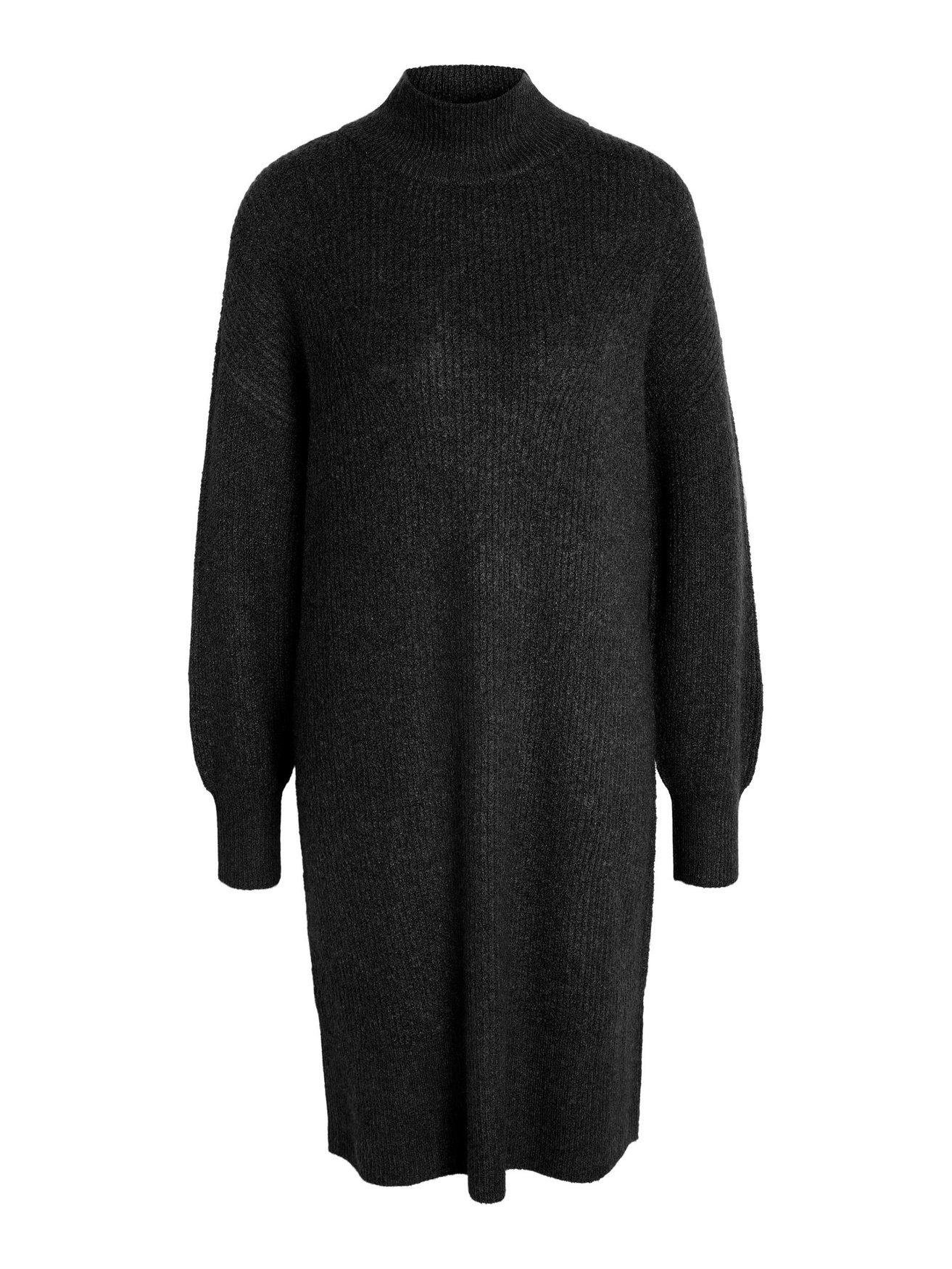 Noisy may Strickkleid Langarm Midi mit Stehkragen NMNELLA (lang) NMNELLA L/S HIGHNECK KNIT DRESS FWD NOOS