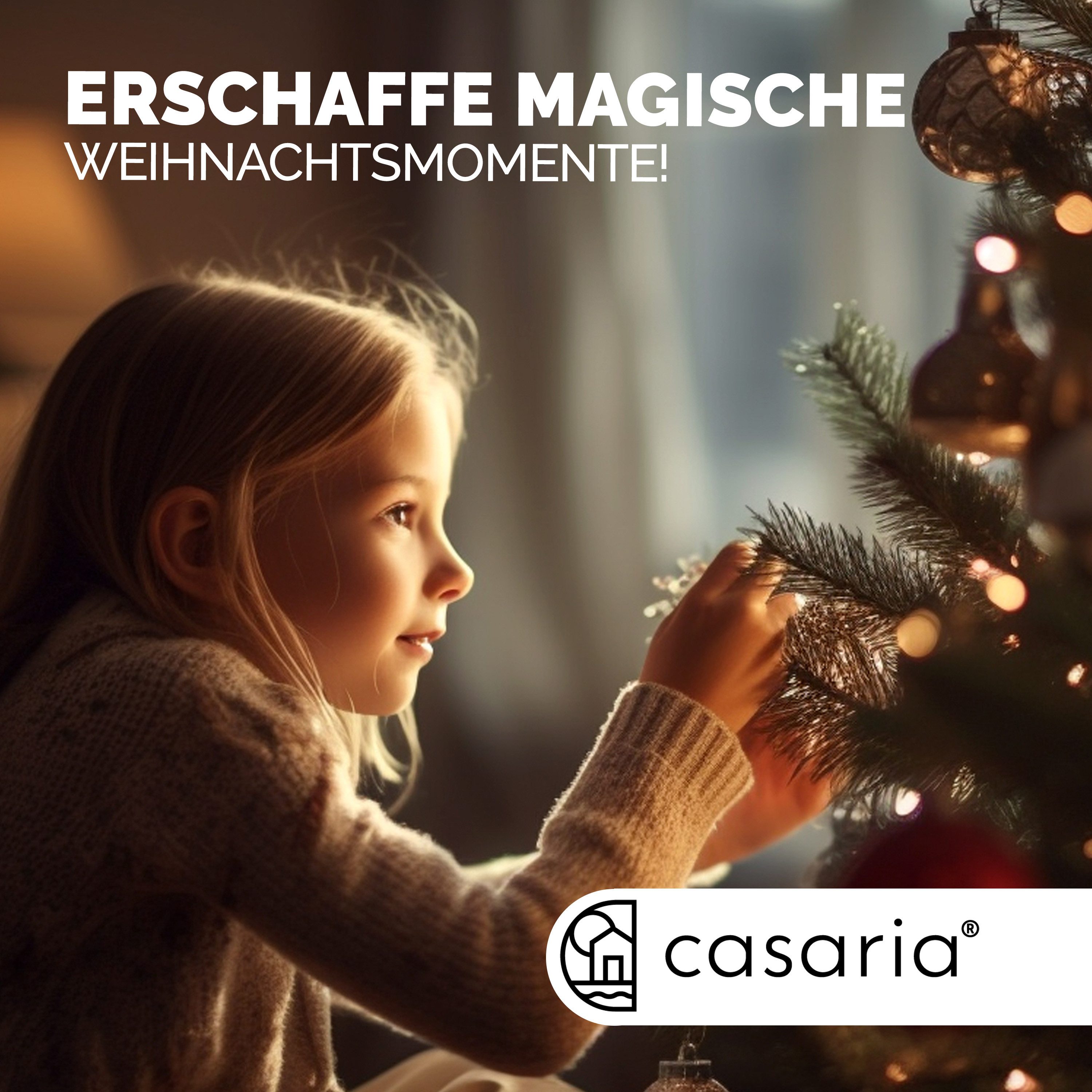 Casaria Künstlicher Weihnachtsbaum Premium, L 150cm XL 180cm XXL 220cm FSC-zertifiziert Holz naturgetreu PE PVC – Bild 4 von 5