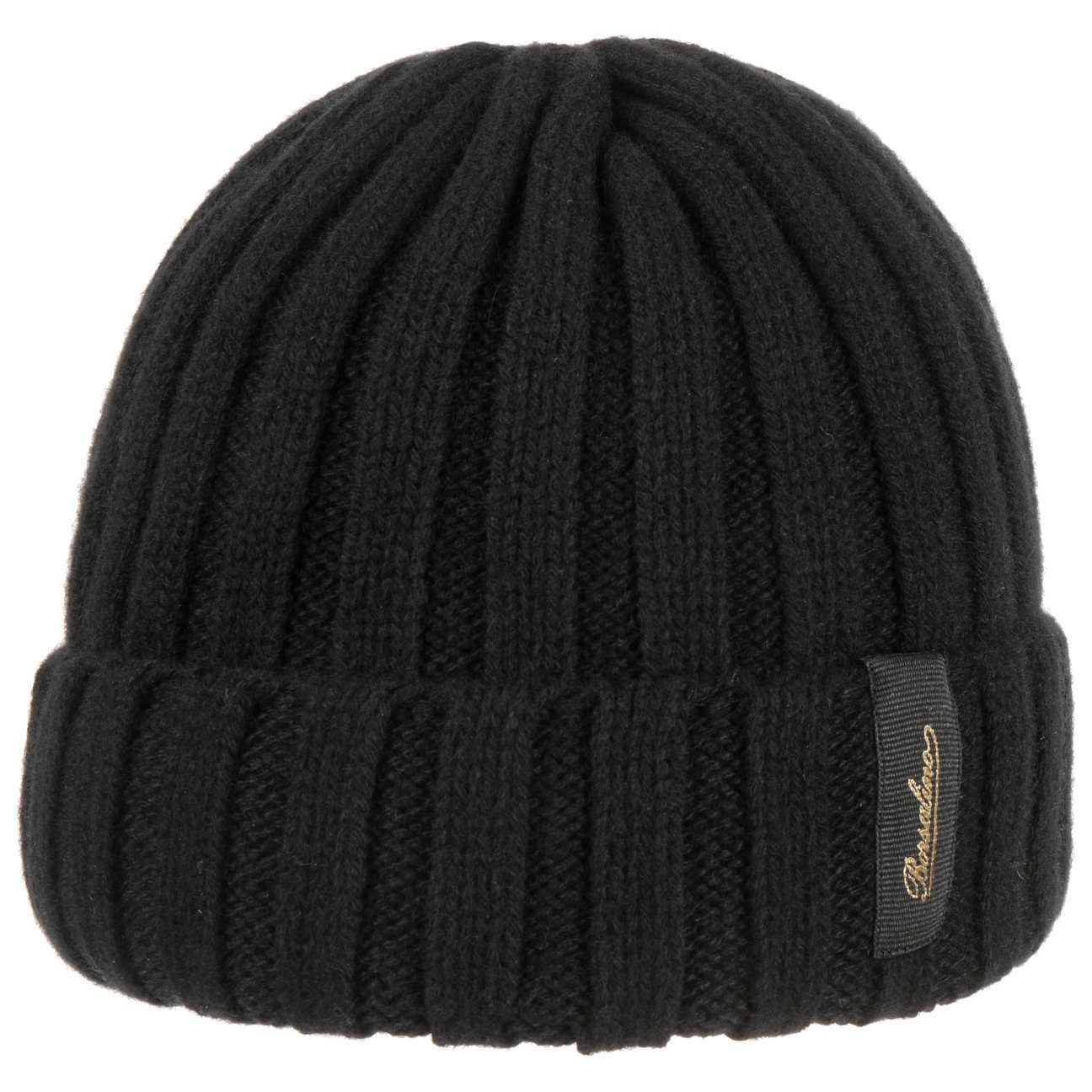 Borsalino Beanie (1-St) Umschlagmütze mit Umschlag, Made in Italy