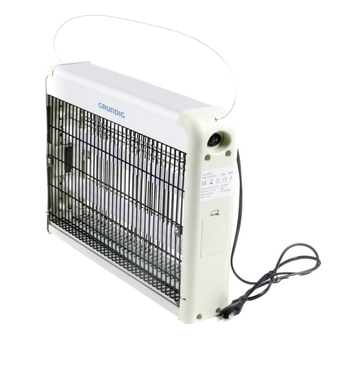 Grundig Insektenfalle Elektronische UV-Lampe gegen Insekten, LED Mückenlampe, Mückenabwehr