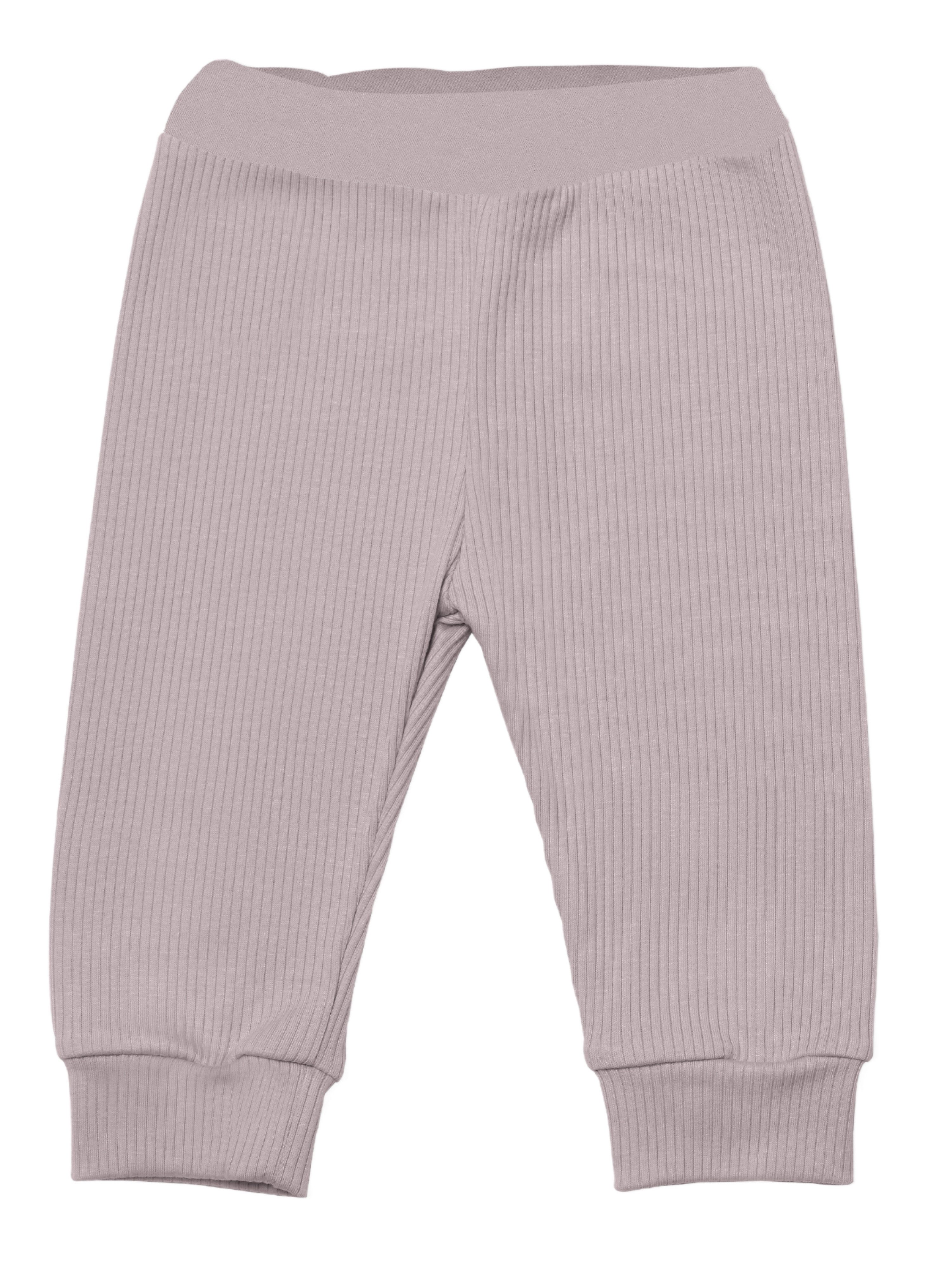 biorganic Stoffhose Ripp (3er Pack), Mehrfarbig, Unisex, Baby Hose für Jungen und Mädchen (Set, 4-tlg., 3er-Pack Hosen & 1 Beutel) gerippte Textilstruktur (Ripp), Modal und Bio-Baumwolle, Größe 56 - 86