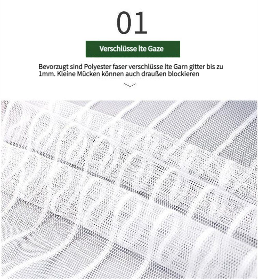 Rouemi Insektenschutz-Vorhang Fliegengitter-Insektenvorhang mit Reißverschluss Reinigung einfache