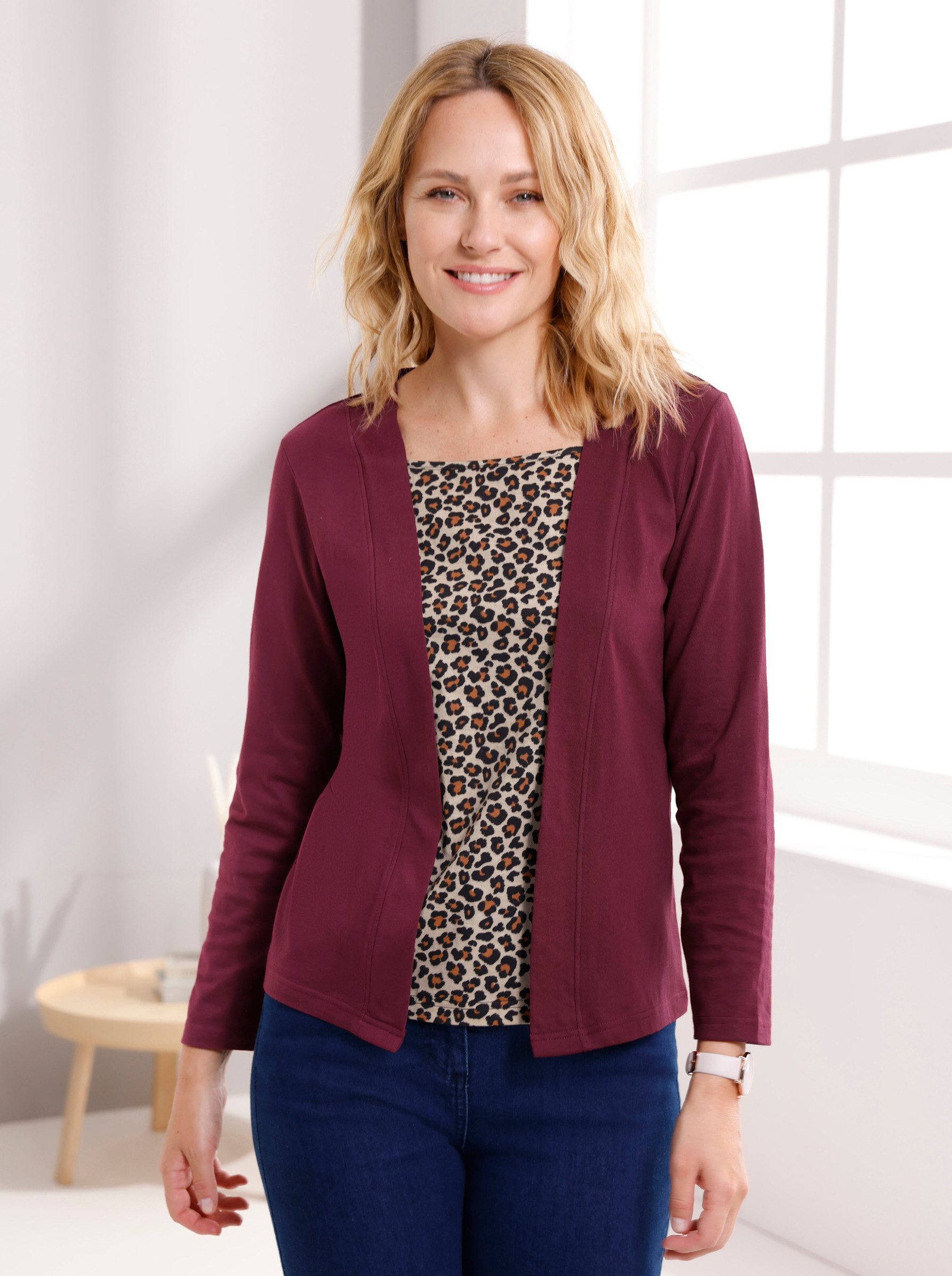 Sieh an! T-Shirt 2-in-1-Shirt Langarm – Bild 3 von 5