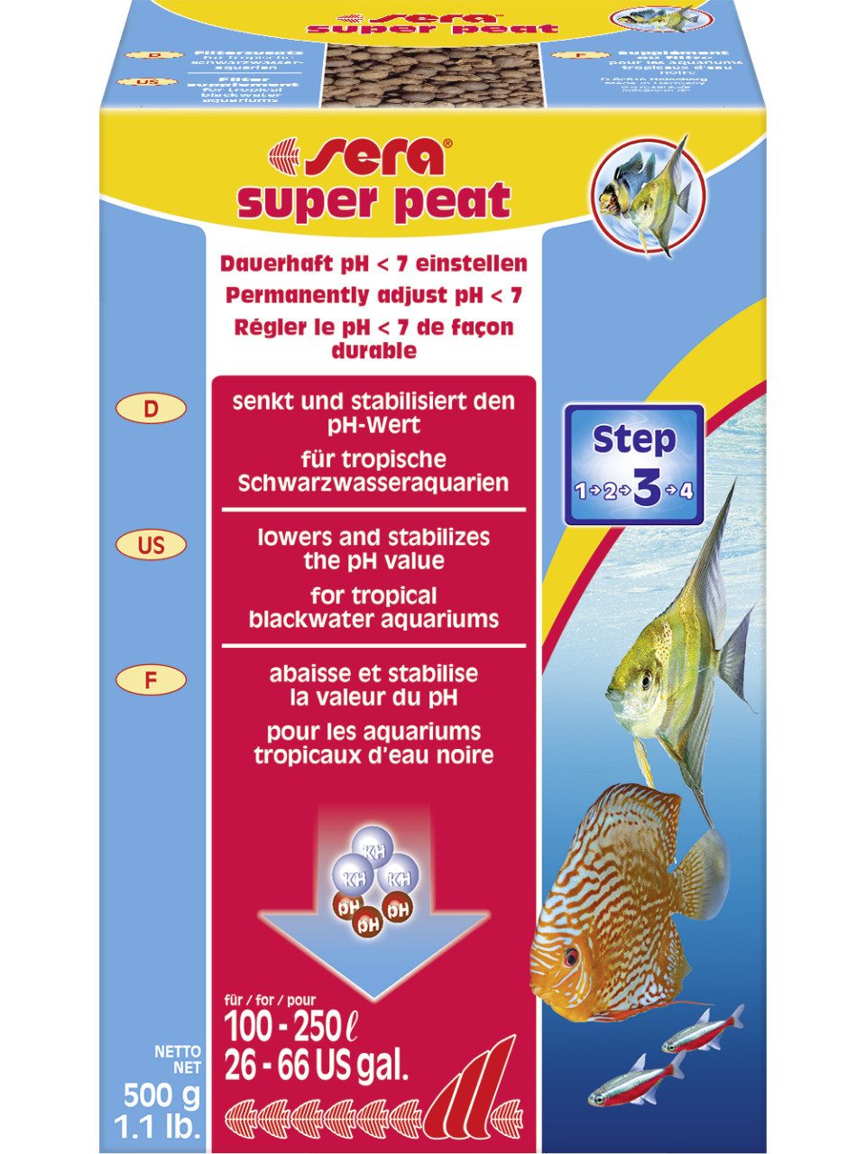 Sera Aquariumpflege Sera Auqariumzubehör Filtermedium super peat 500 g