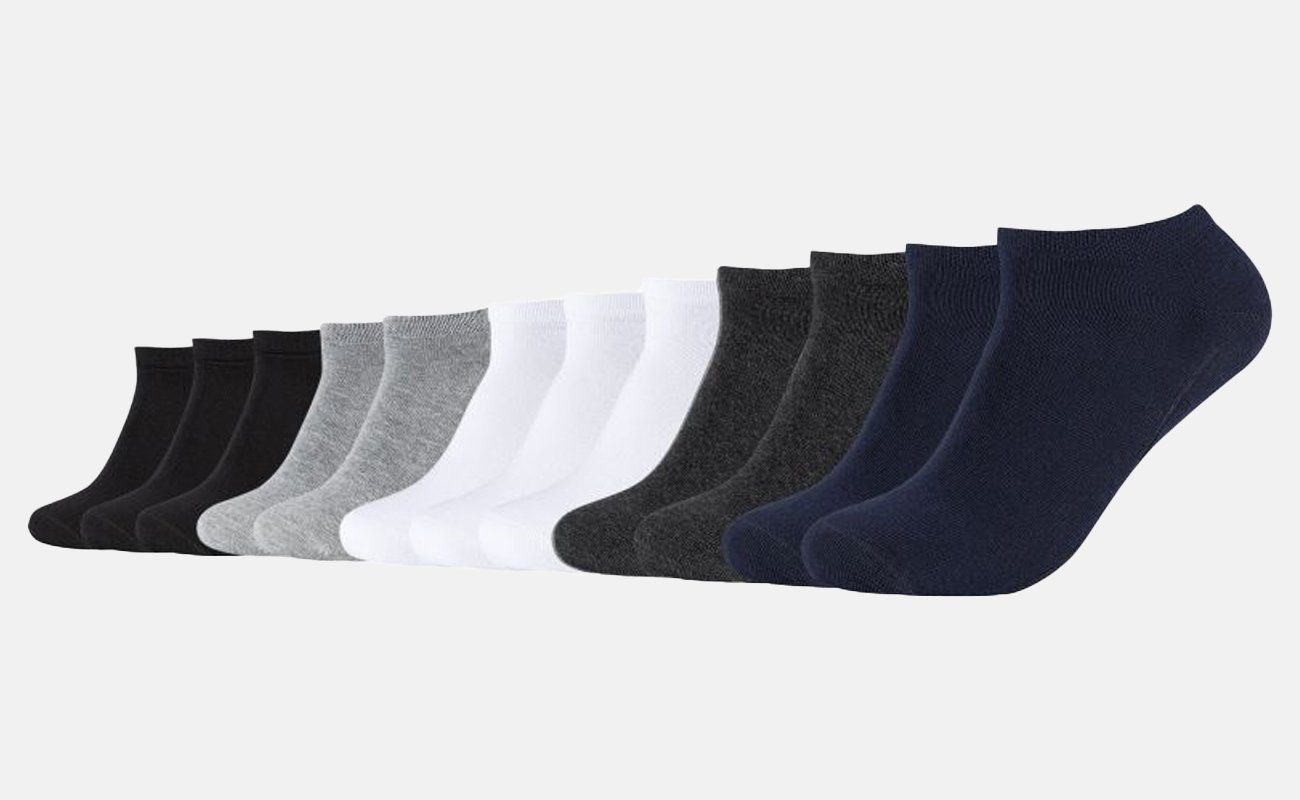 Camano Sneakersocken Unisex Socken Ca-Soft Sneaker Navy (5997) Organic Mix Baumwollmischung aus Cotton pflegeleichter (12-Paar)