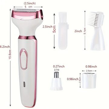 Bifurcation Epilierer 4-in-1-Epilierer, geeignet für Achselhaare, Beinhaare und Schamhaare