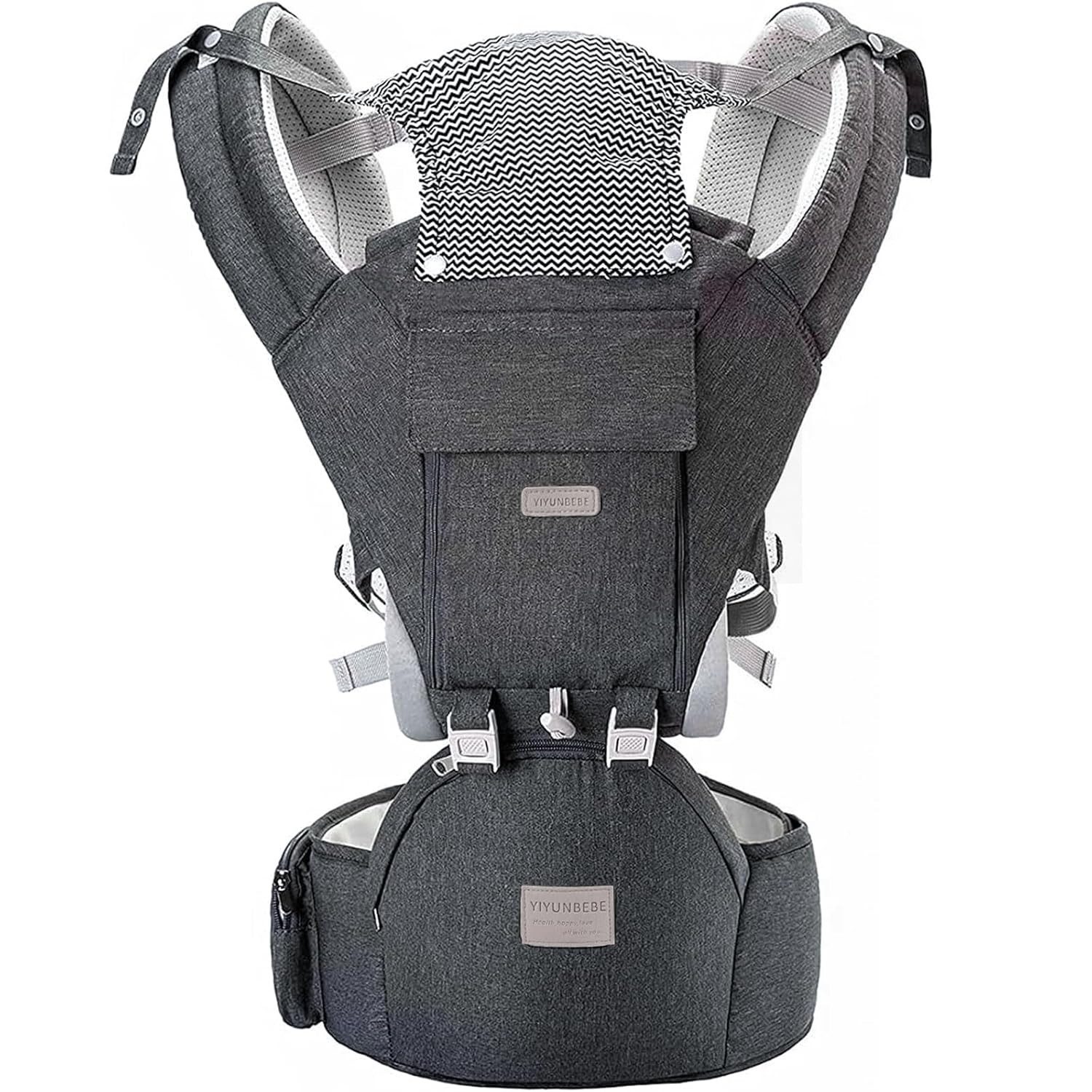 Babytrage Babytrage mit Hüftsitz (grau)