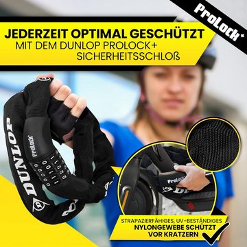 Dunlop Zahlenkettenschloss Fahrradschloss mit 5er Zahlencode, UV-Schutz