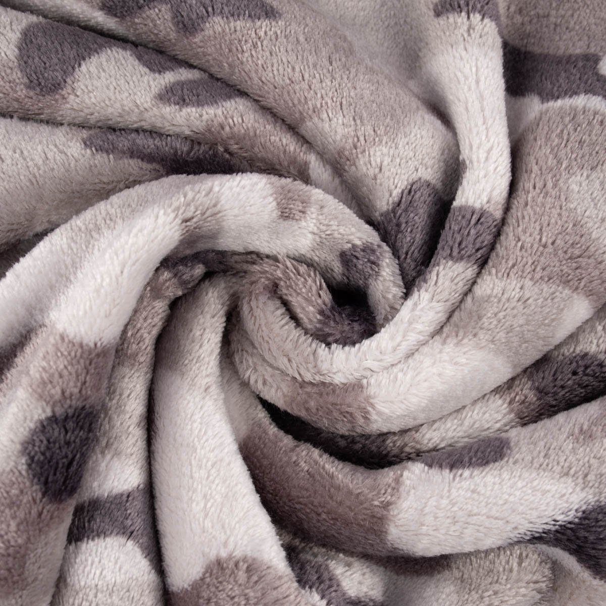 SCHÖNER LEBEN. Stoff Wellness Fleece Camouflage Tarnmuster grau schwarz 1,45m Breite