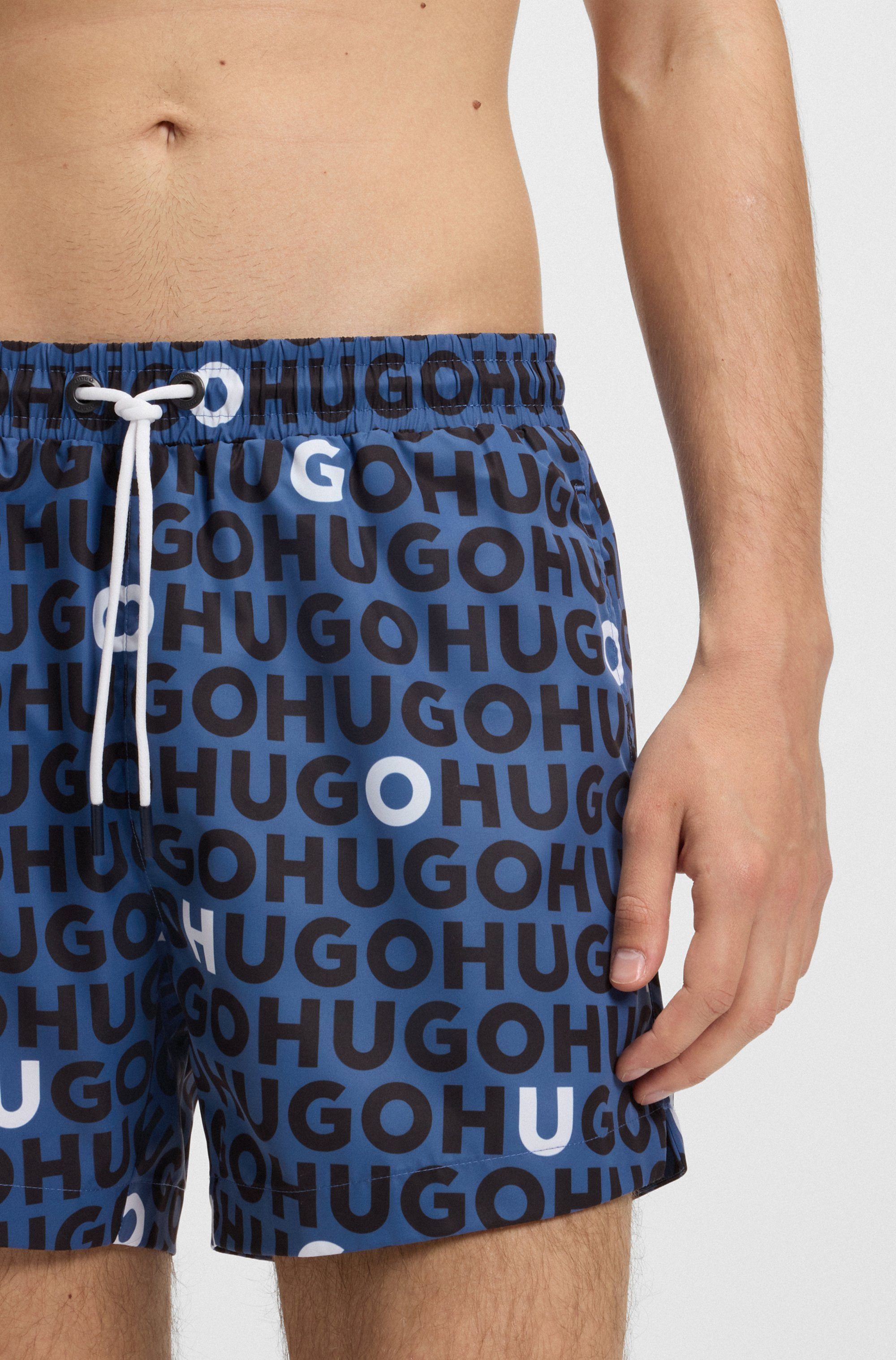 HUGO Badehose TORTUGA mit Allover-Logoschriftzug günstig online kaufen