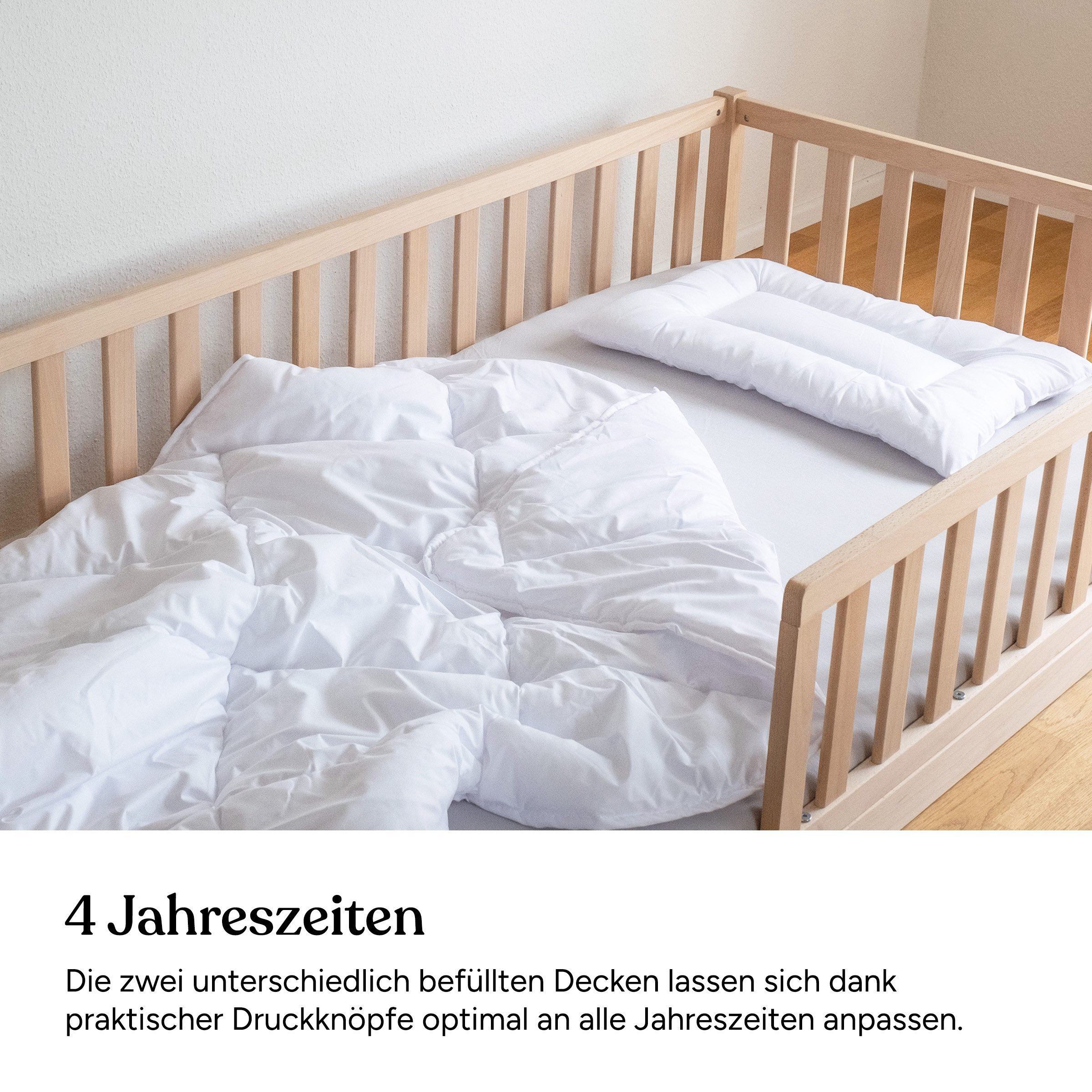 Ehrenkind Steppbett + Kopfkissen Kinder-Steppbetten-Set in günstig online kaufen
