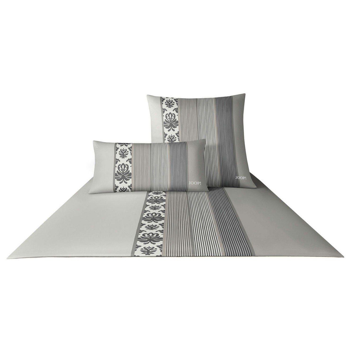 JOOP! Bettwäsche Ornament Stripe 4022 Mako-Satin, Mako-Satin