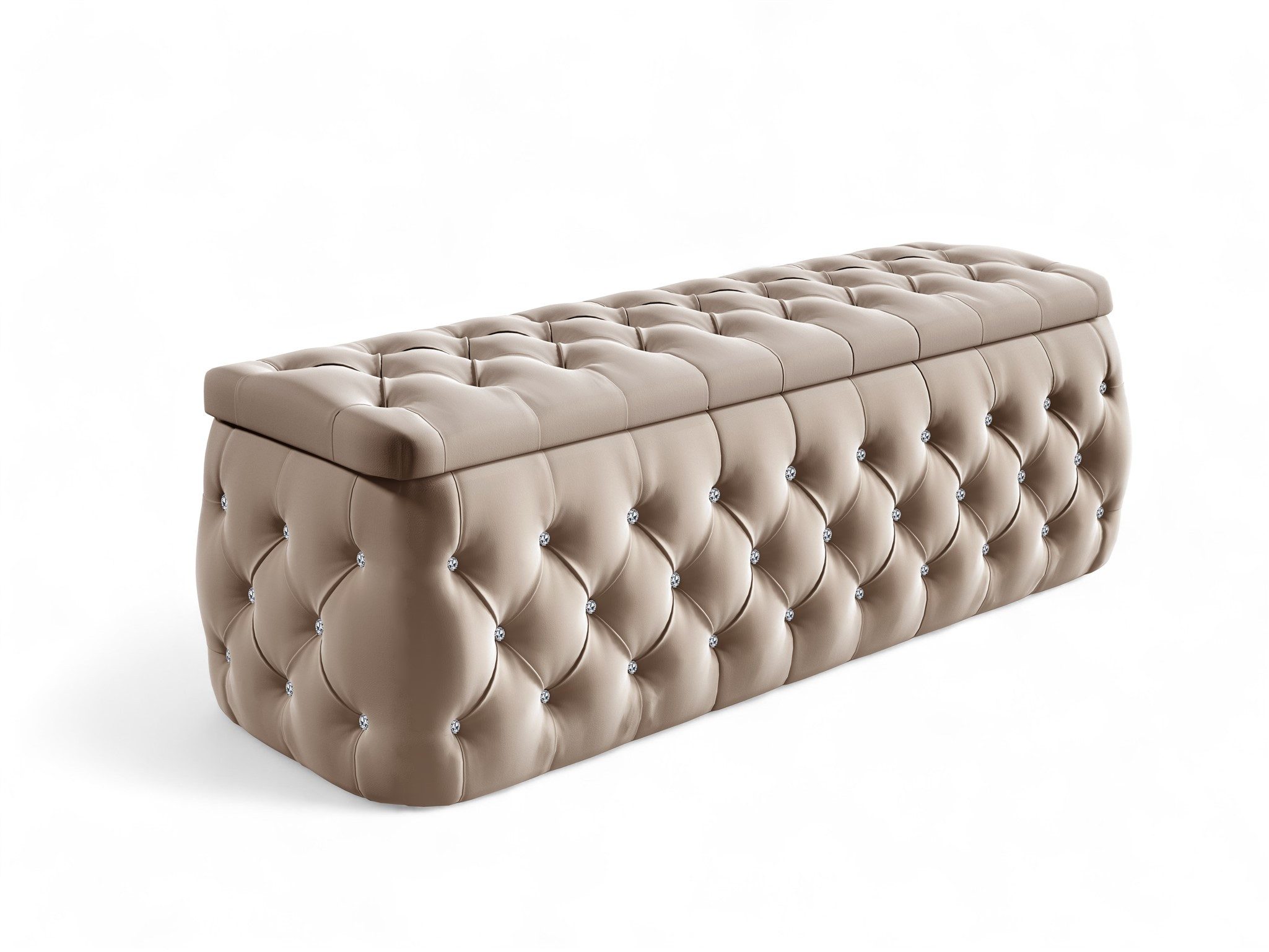 Fun Möbel Polsterhocker Betthocker SEVRA in Stoff Elisa Velvet (Breite: ca. günstig online kaufen