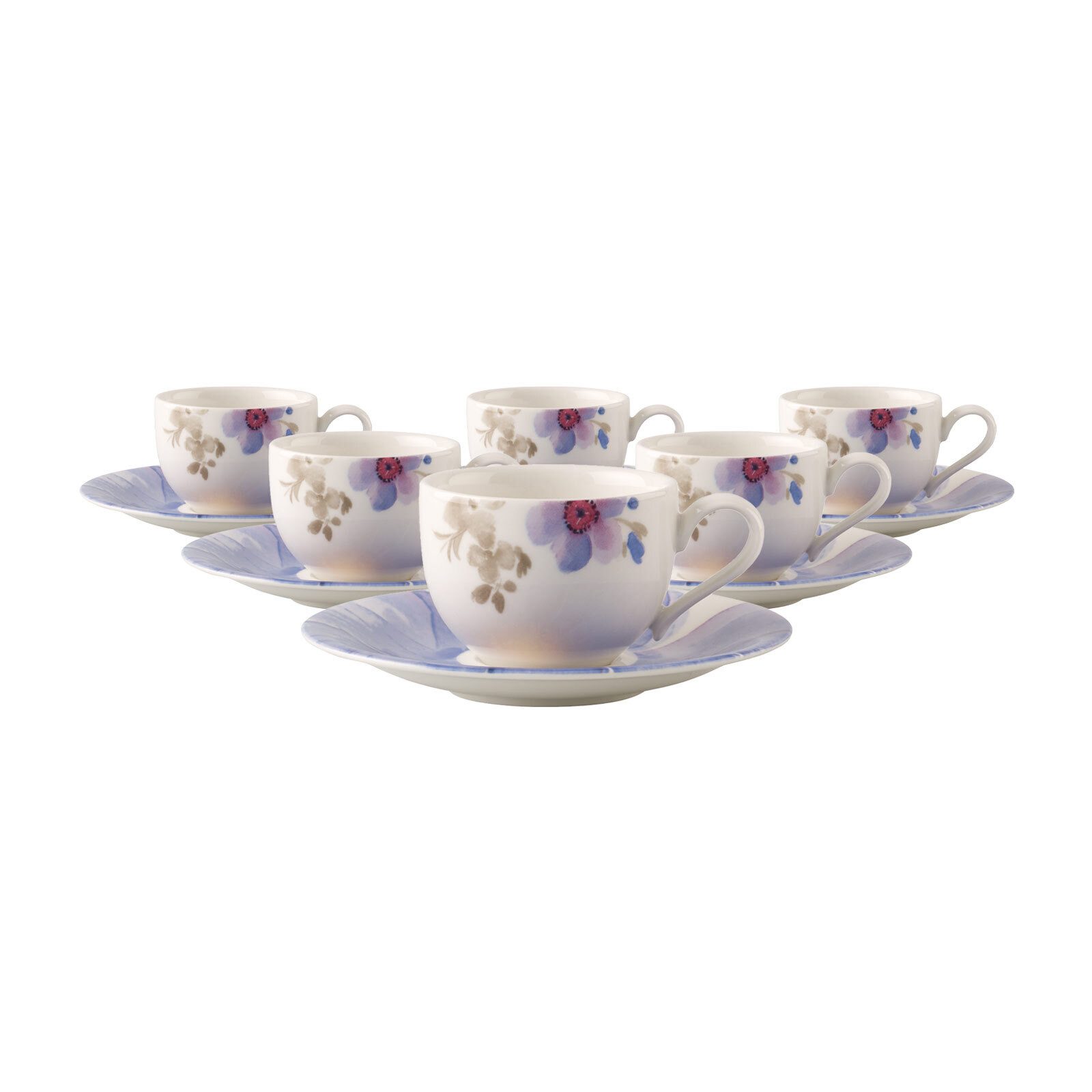 Villeroy & Boch Tasse Mariefleur Gris Basic, 6-tlg., Porzellan