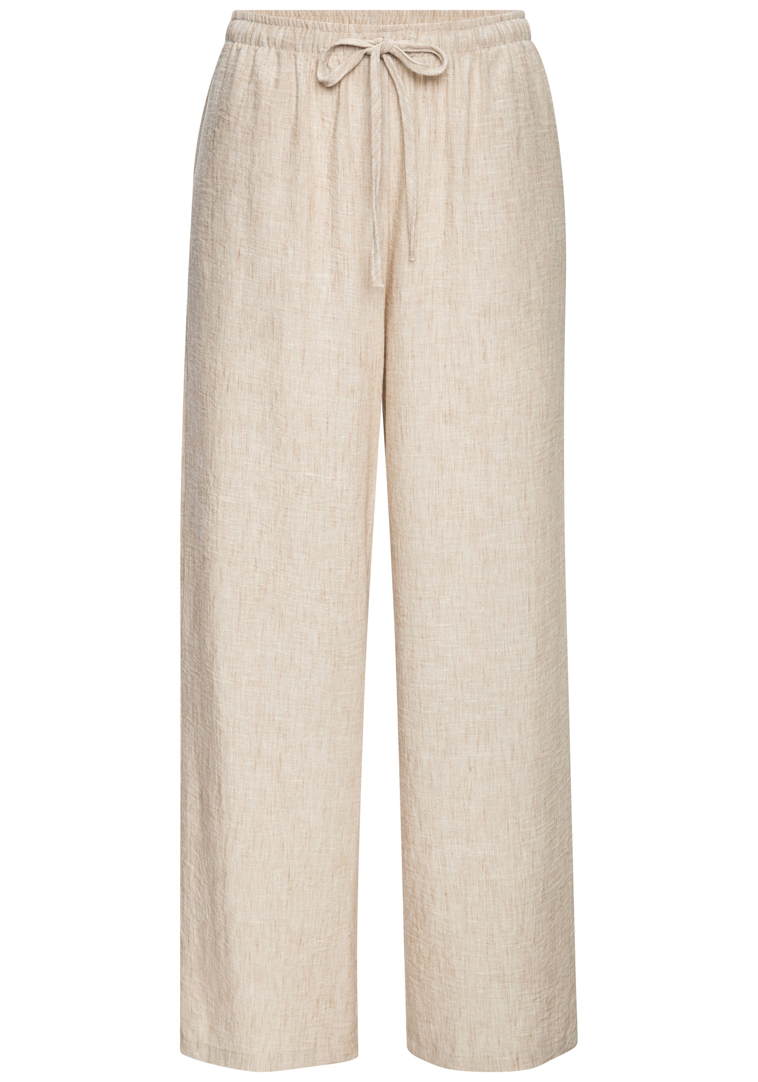 Buffalo Schlupfhose aus bequemer Webware und weitem Bein mit Gummibund, Casual-chic, Sommerhose, Strandhose. € 39,99
