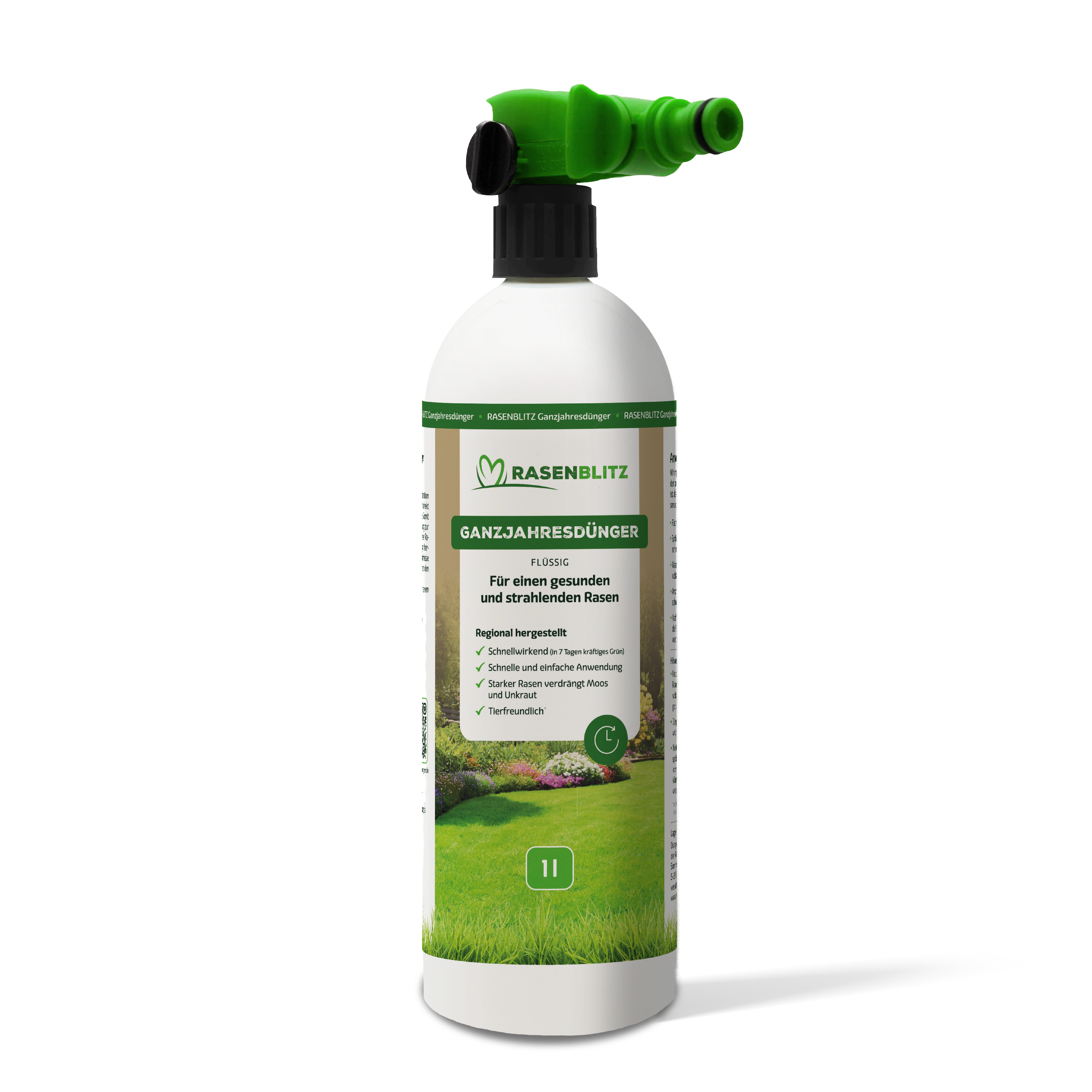RASENBLITZ Rasendünger RASENBLITZ Ganzjahresdünger, 1 Liter, 2 Liter, 5 Liter, 10 Liter