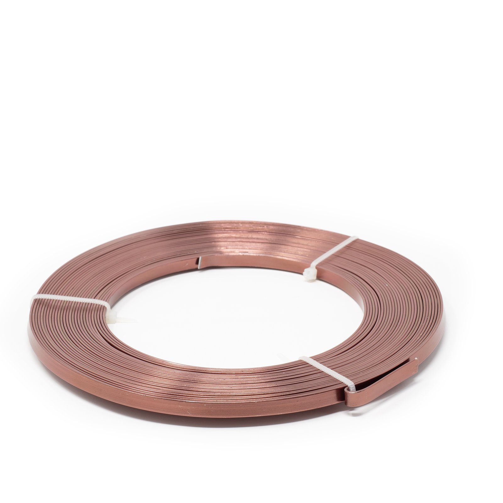 Draht Aluminium Flachdraht brandy - 04 - 5,00 mm 1,00 mm 10 m 130 g