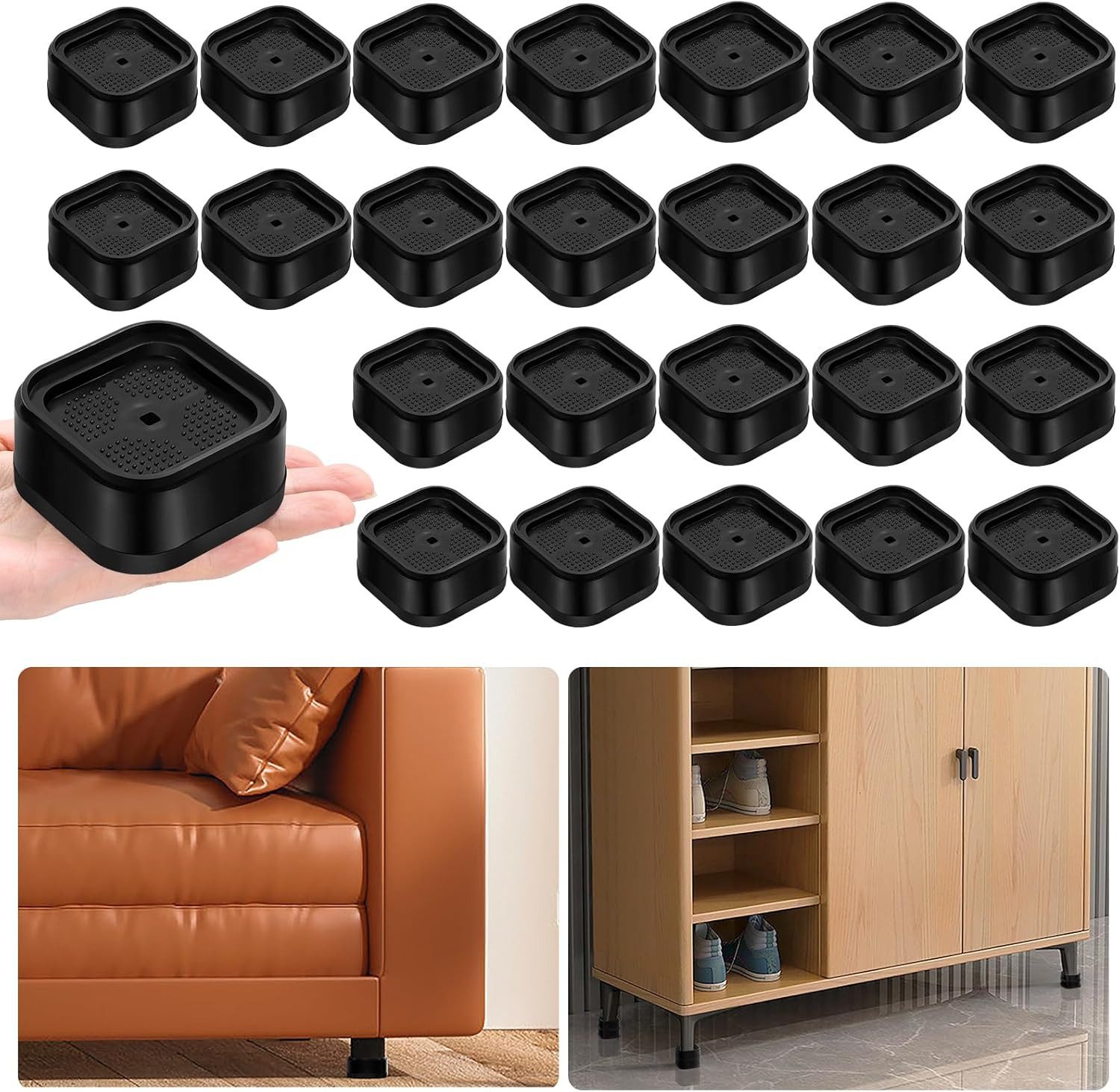 Kaket Erhöhungs-Set Möbelerhöher Stapelbare Möbelerhöhungen, Verstellbare günstig online kaufen