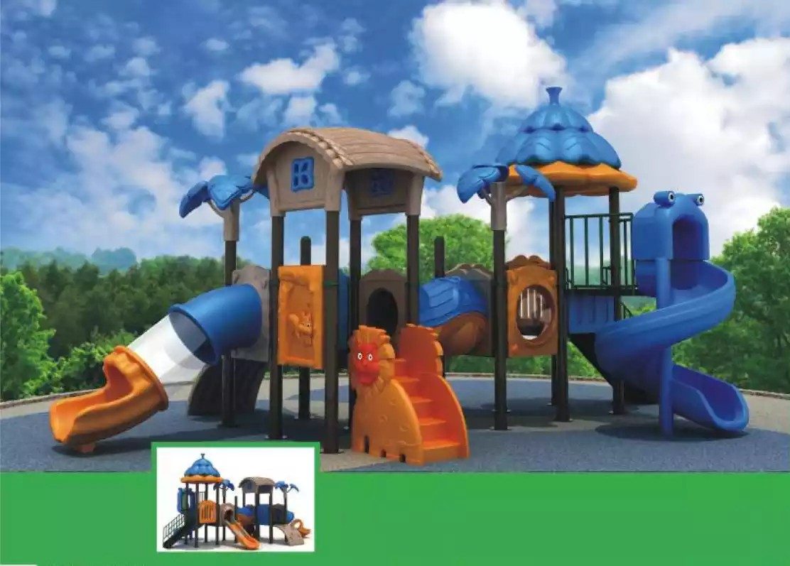 JVmoebel Spielturm Kinderspielplatz Dschungel mit Rutsche und Klettermöglichkeiten, Made in Europa