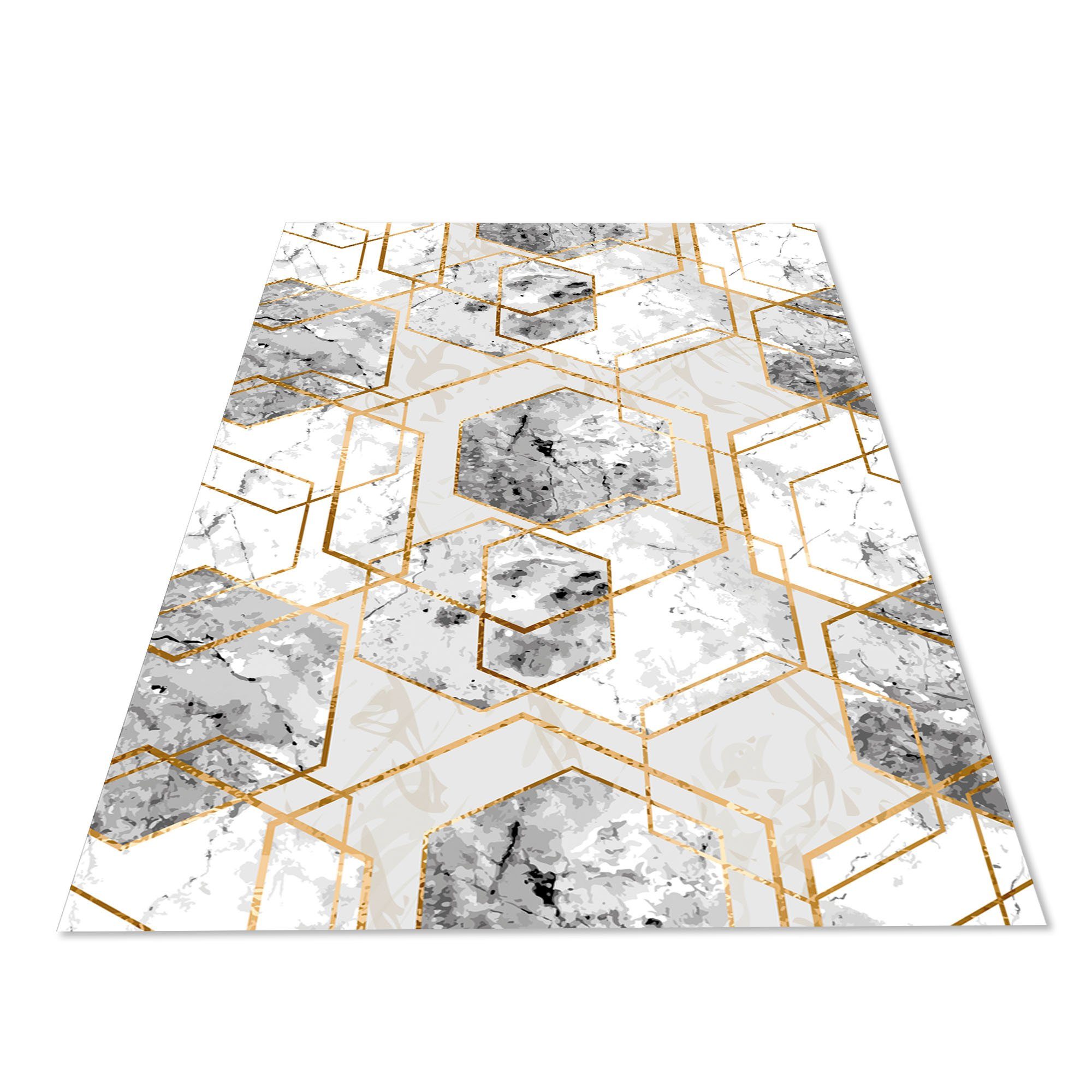 Teppich Antiallergiker 6 Olympic zeitloses mm, Waschmaschinengeeignet, Flach Läufer Textilien, Höhe: Fußbodenheizungsgeeignet, 6x Jungengel Design Größen
