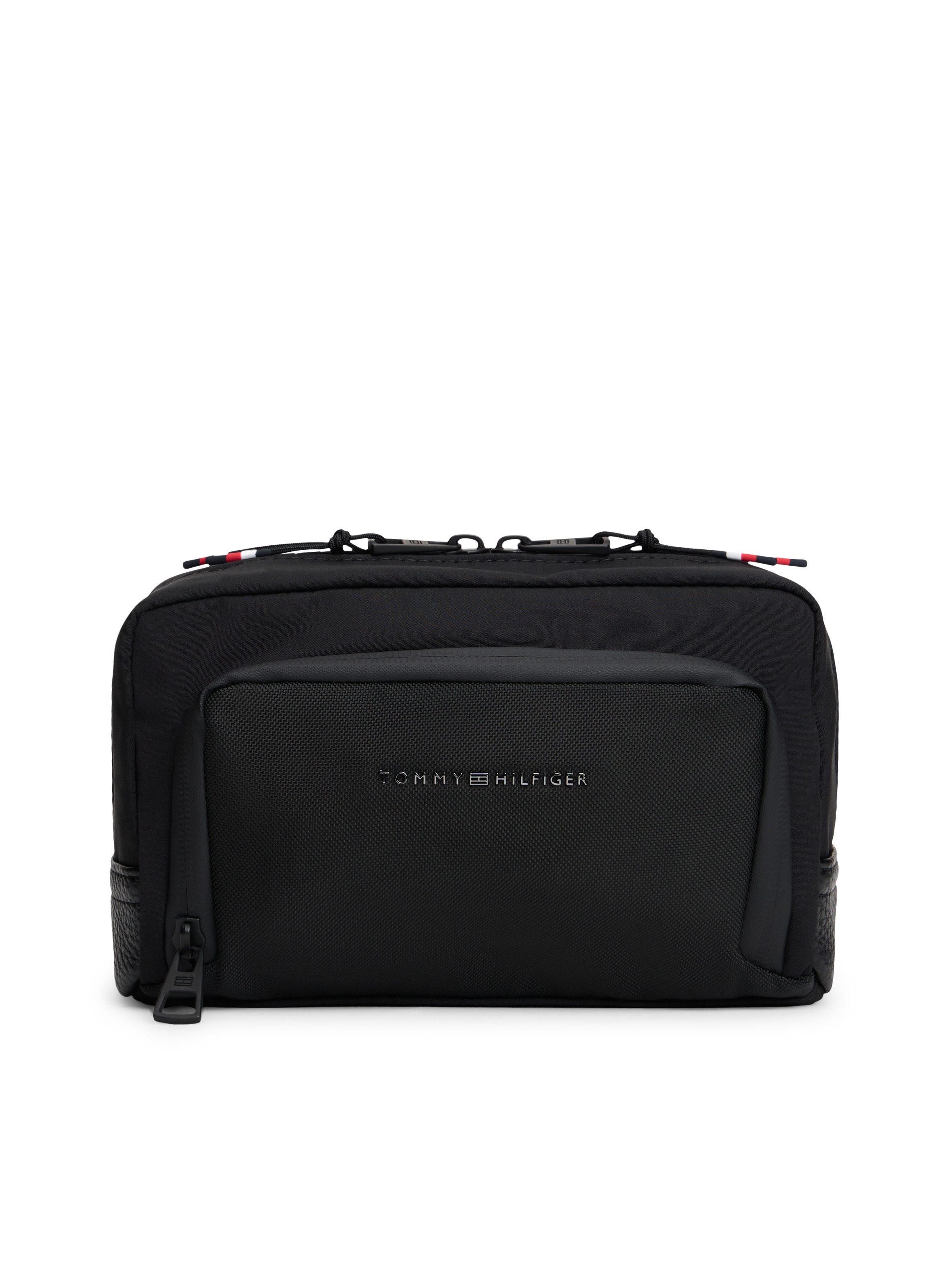 Tommy Hilfiger Kulturbeutel TH TRAVEL WASHBAG, Unisex Kosmetiktasche, Minibag, Kamarabag mit Logoschriftzug