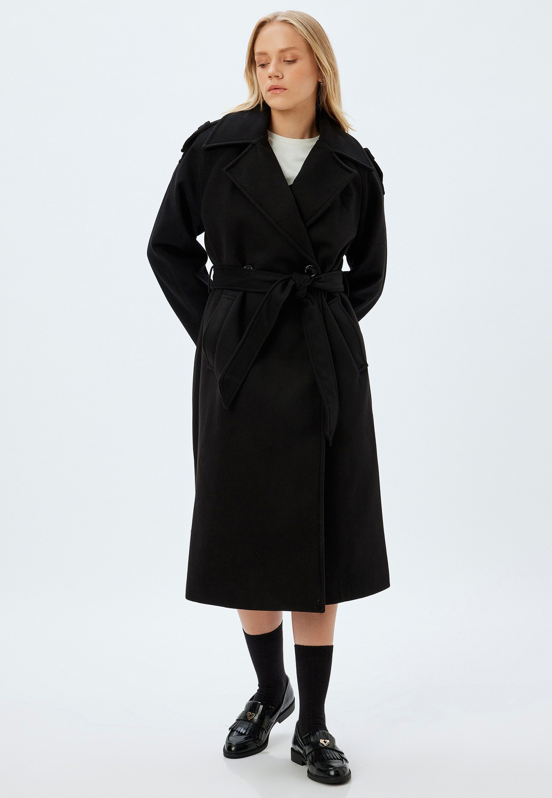 Koton Langmantel Regular Jacket Kragen Langmantel
