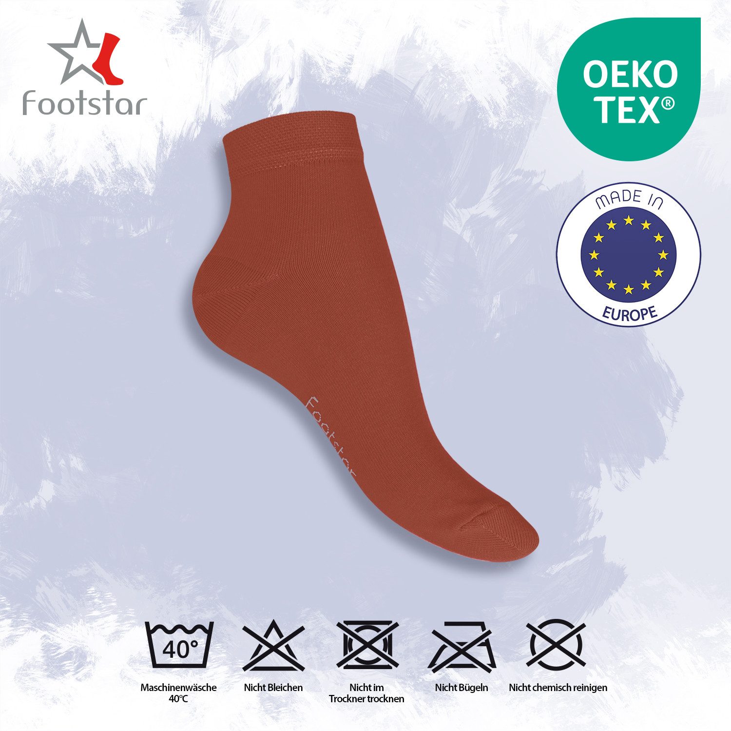 Footstar Kurzsocken EVERYDAY! 10 Paar Quarter Socken Kurzsocken Kurze Baumwoll Socken