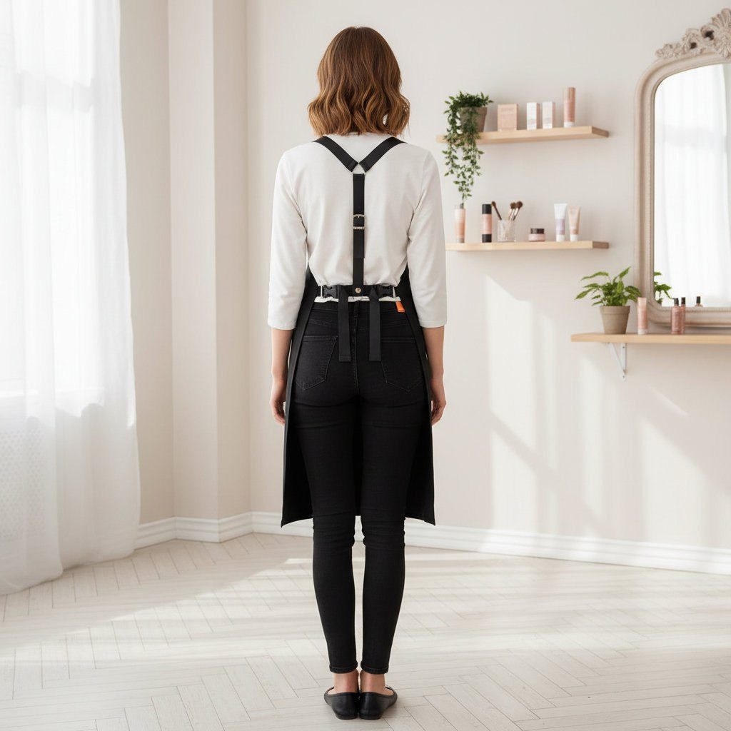 STM Company Kittelschürze schürze, Friseurschürze Lady, Verstellbare Träger