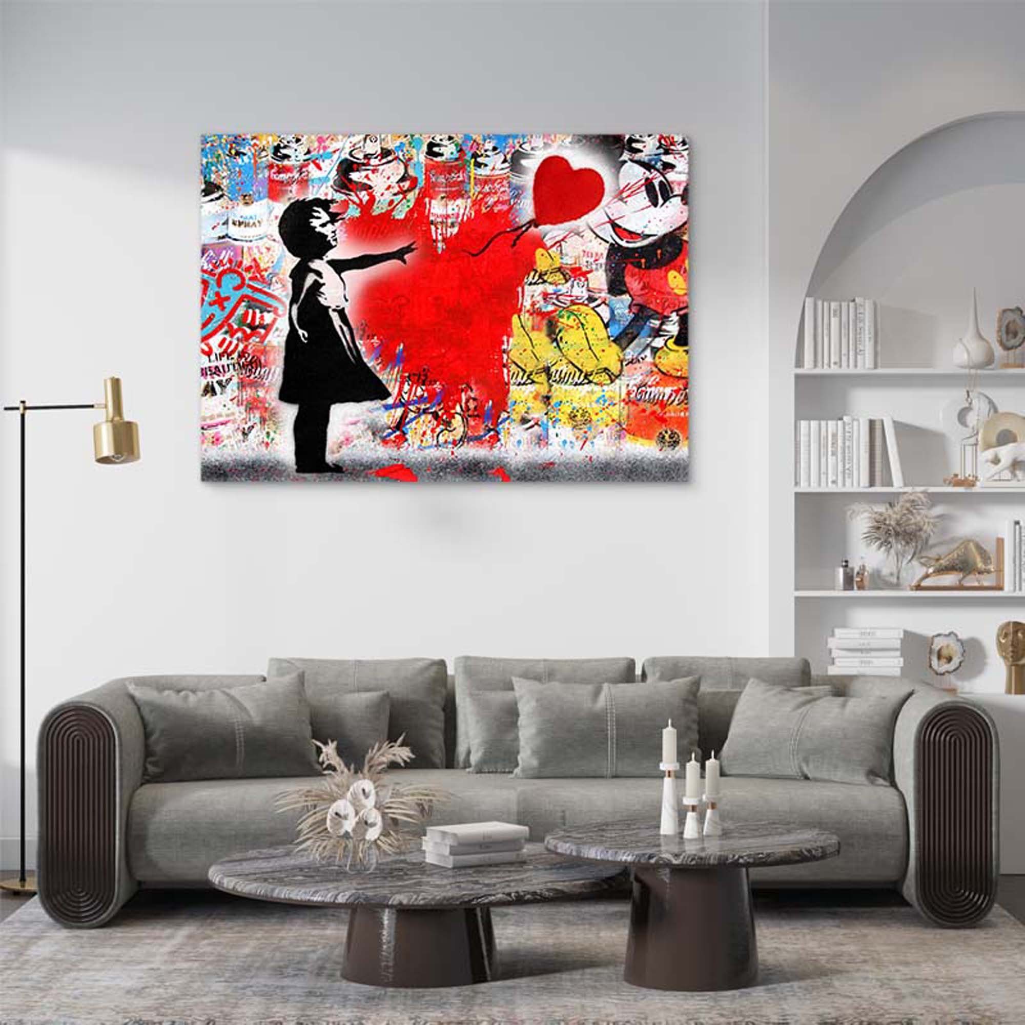 ArtMind XXL-Wandbild FLYING LOVE, Premium Wandbilder als Poster