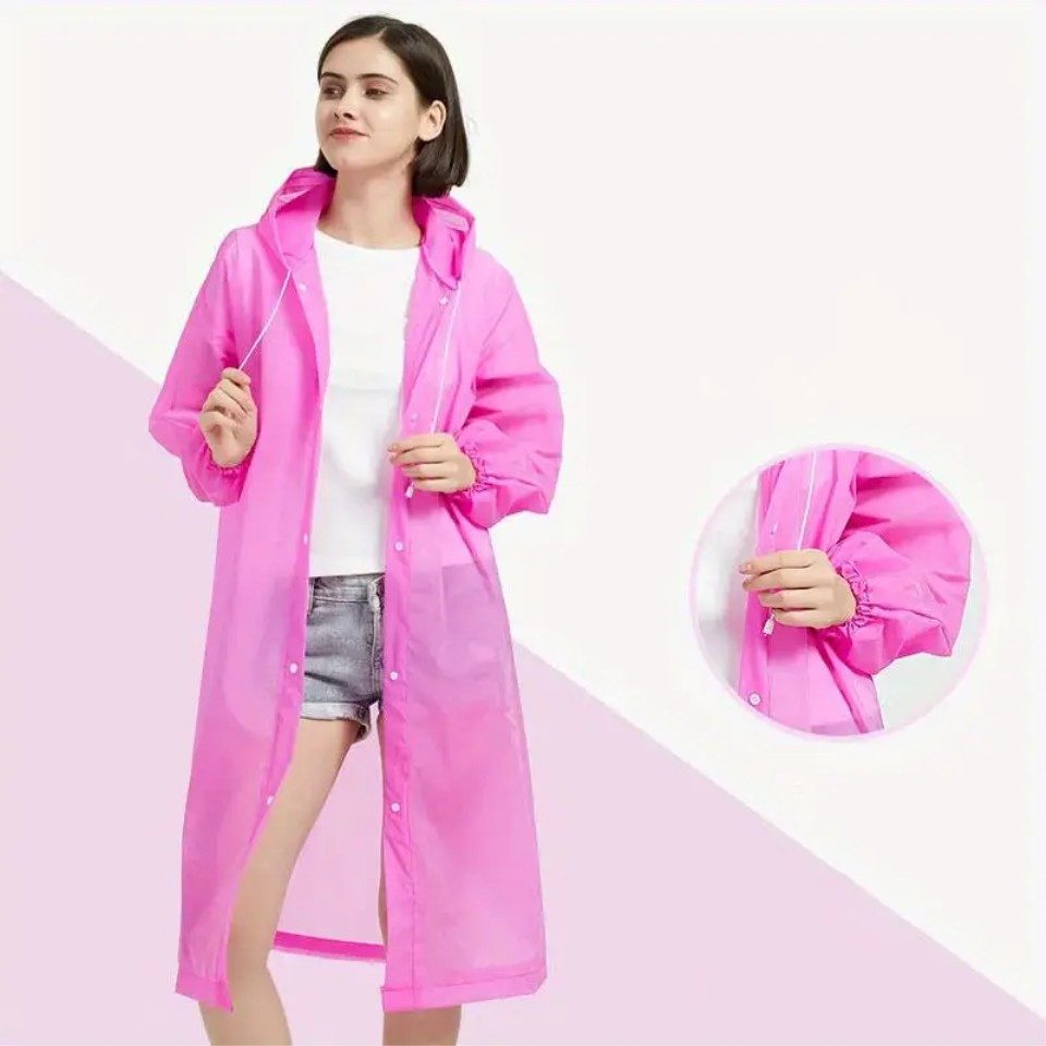 Venicce Love Regenponcho wasserdichter Regenmantel mit Kapuze für Damen, Herren, Jugendliche Wasserabweisend, Wetterfest, Langlebig
