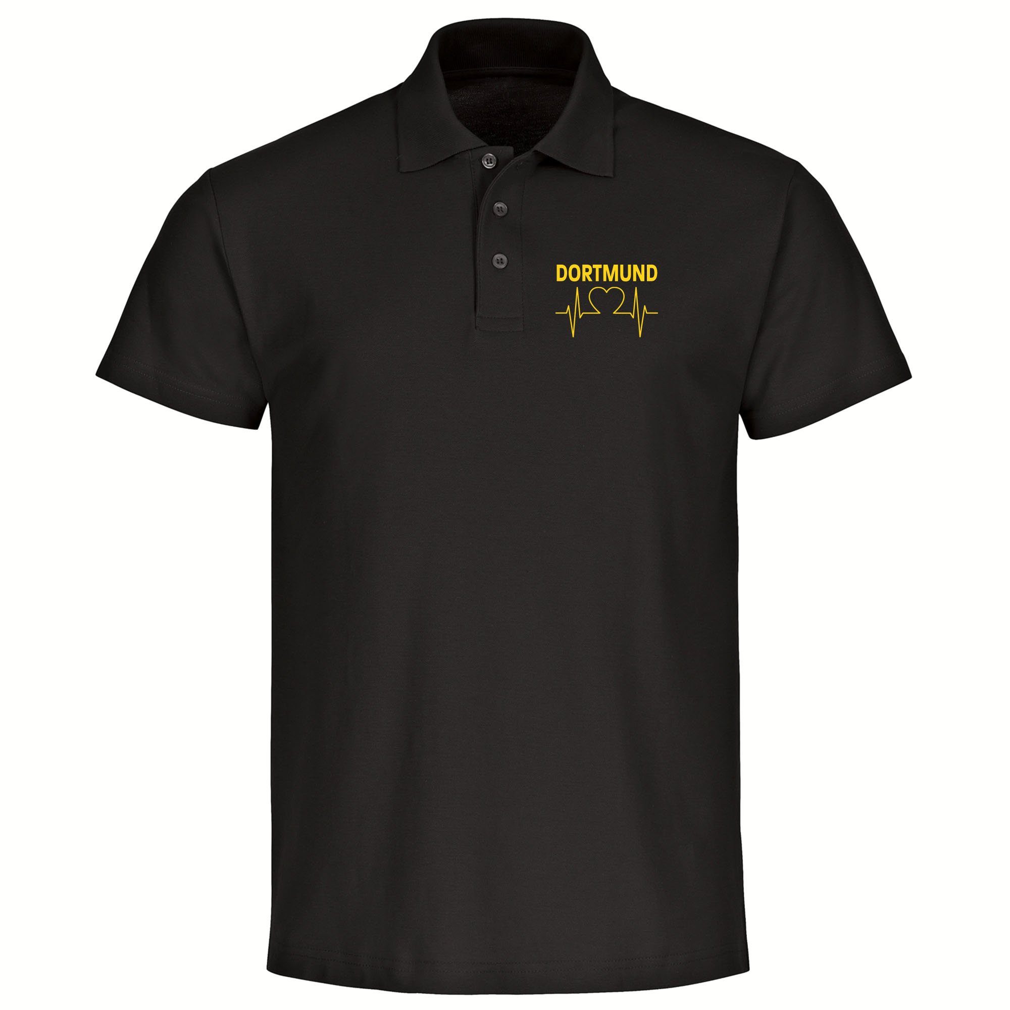 multifanshop Poloshirt Dortmund - Herzschlag - günstig online kaufen