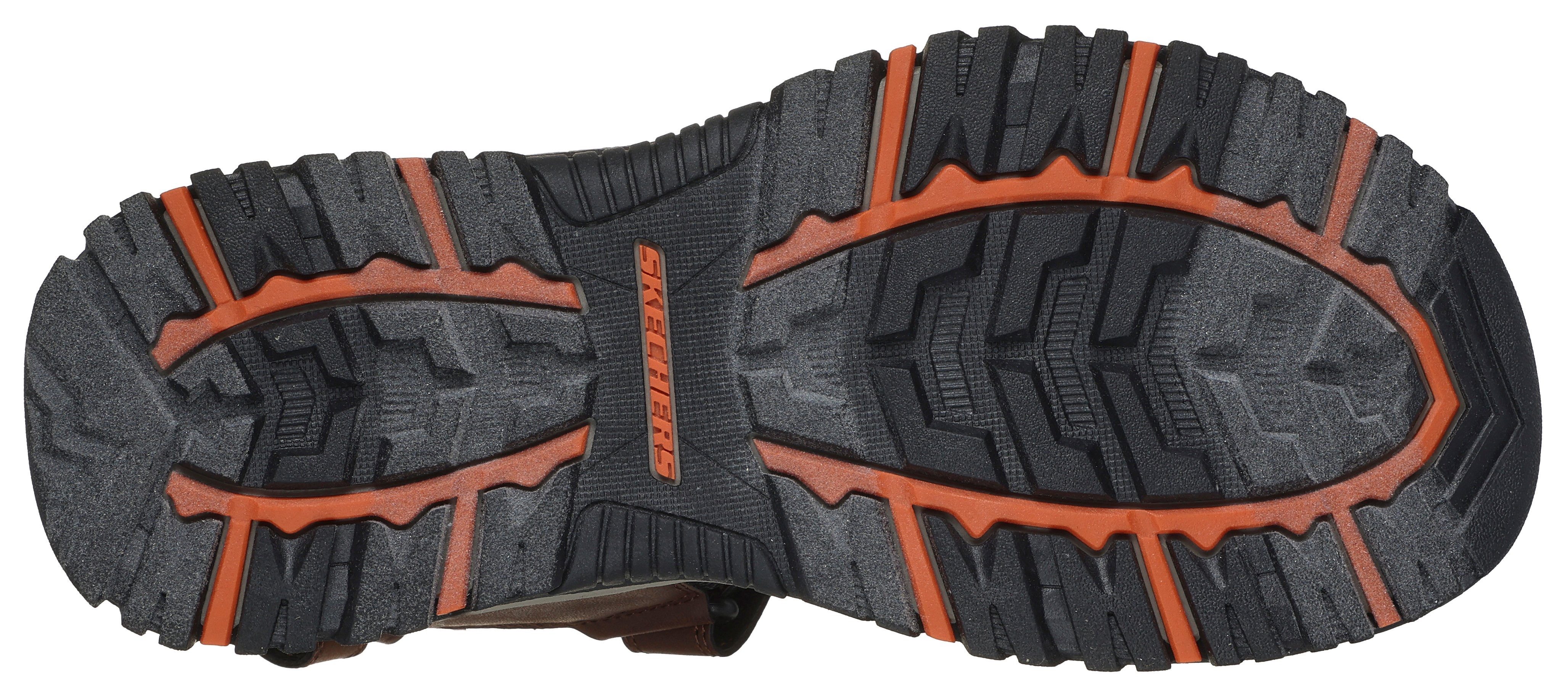 Skechers PREWITT-RIGDON Sandale, Trekking Sandale, Outdoorsandale mit Luxe Foam Ausstattung