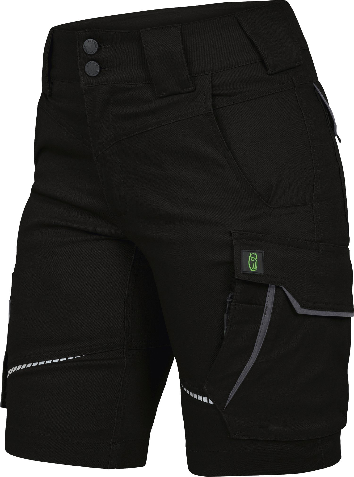 Damen Flex-Line Arbeitsshorts Leibwächter schwarz/grau Arbeitsshorts