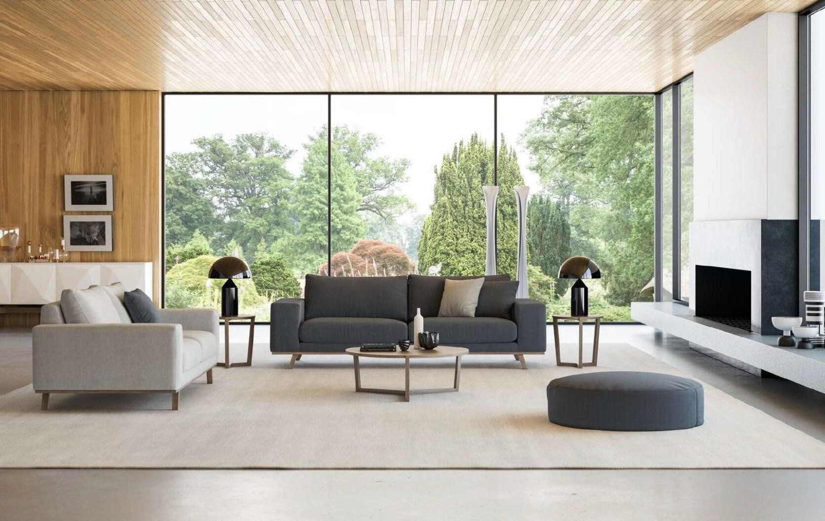 Xlmoebel Polstergarnitur Elegante Couchgruppe in stilvollem Design für Ihr Wohnzimmer, (2-tlg., 3+3 Sitzer), Hergestellt in Europa