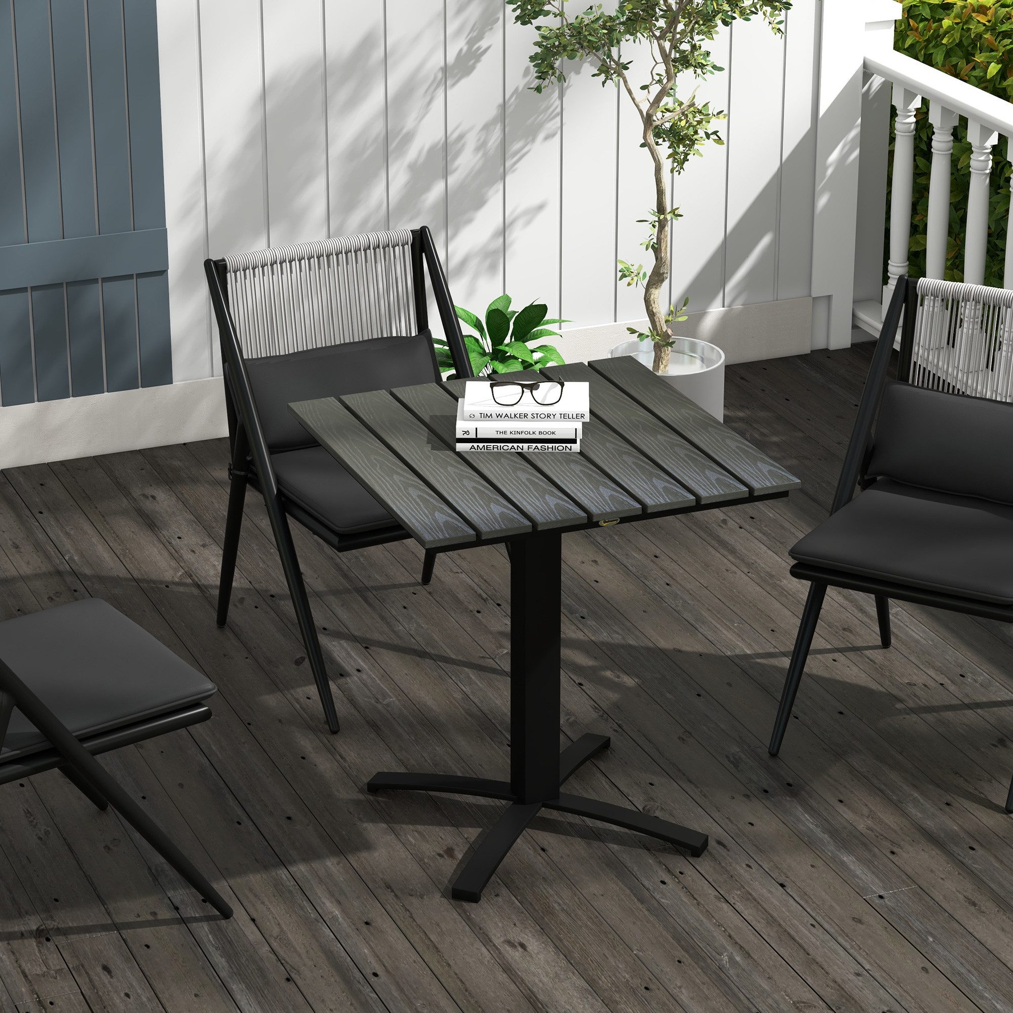 Outsunny Gartentisch Esstisch für 4 Personen günstig online kaufen
