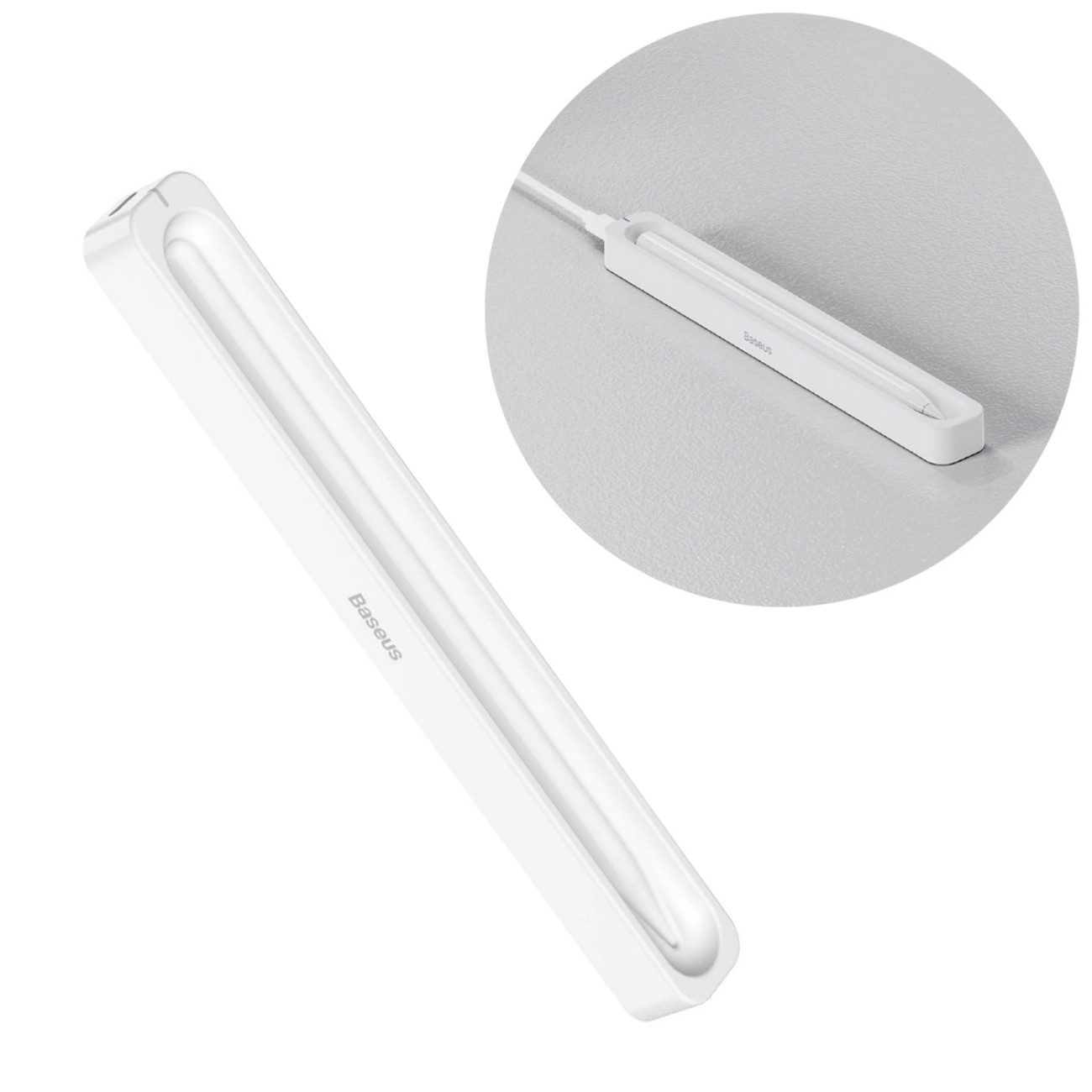 Baseus Stylus Wireless Charger (3000 mA, Einzelartikel, Ladestation inkl. USB-C-Kabel, Ladehalter für Apple Pencil 2 & Baseus Stylus)