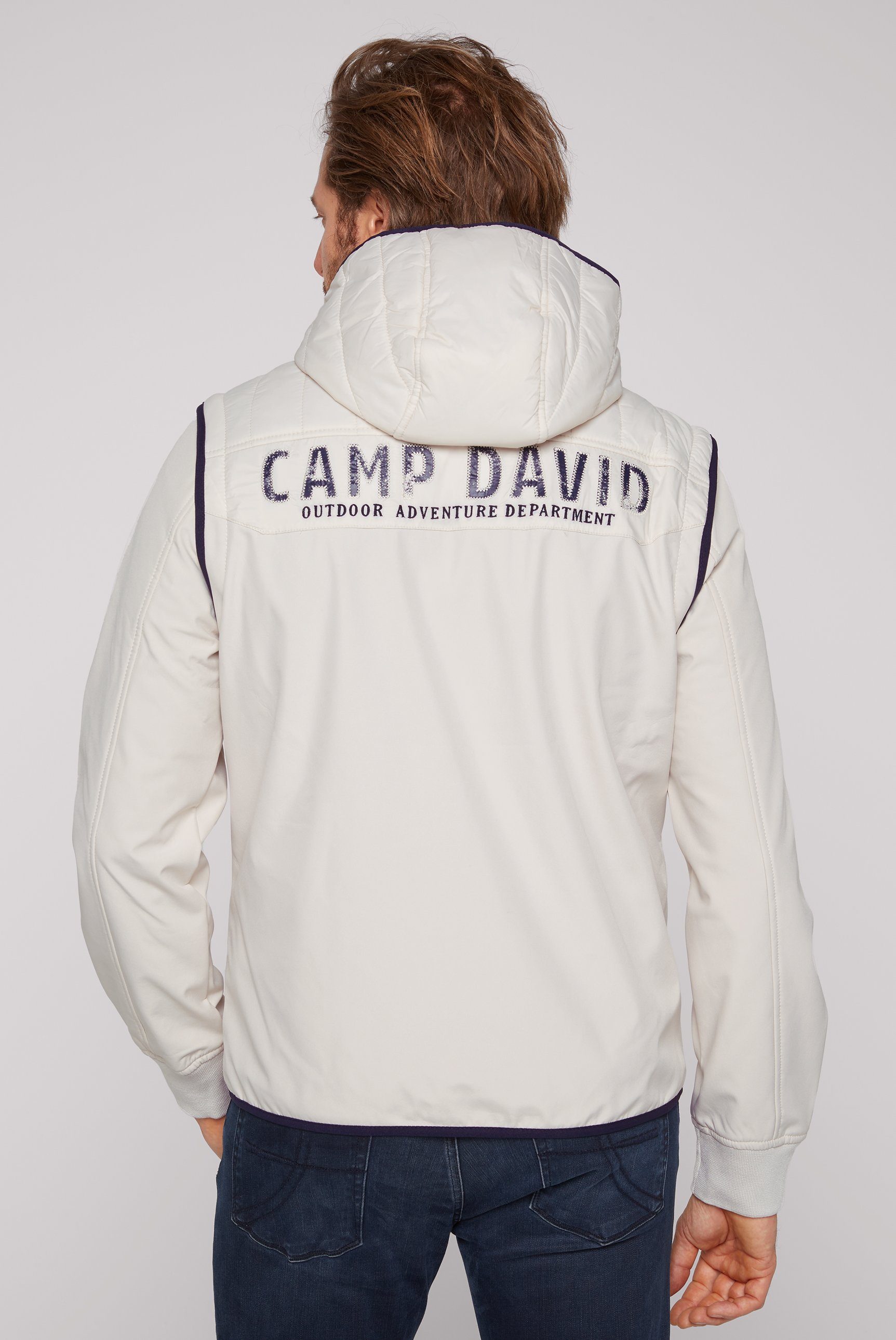 CAMP DAVID Softshelljacke mit Label-Applikationen beidseitig günstig online kaufen