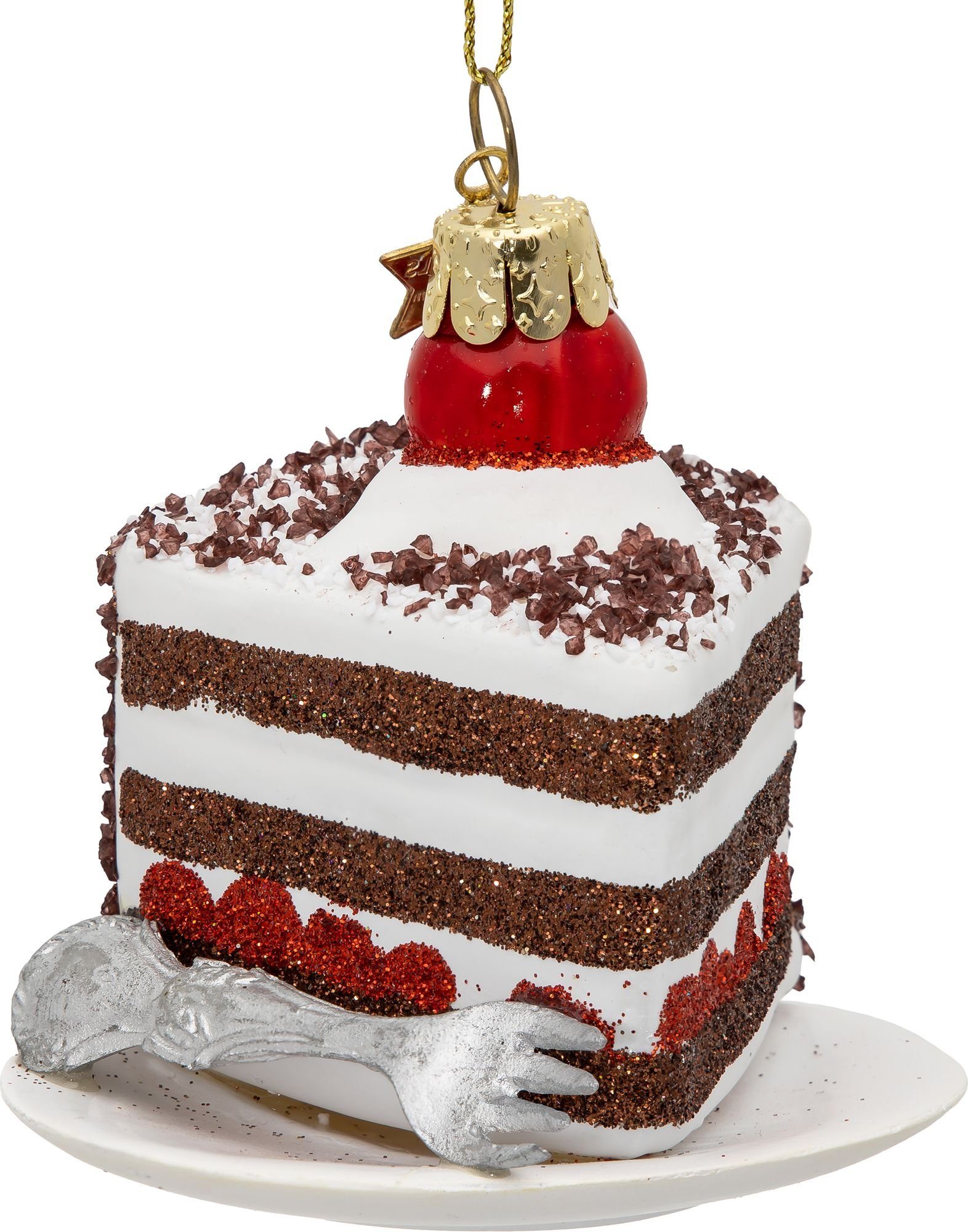 SIKORA Christbaumschmuck Schwarzwälder Kirschtorte besondere Weihnachtskuge günstig online kaufen