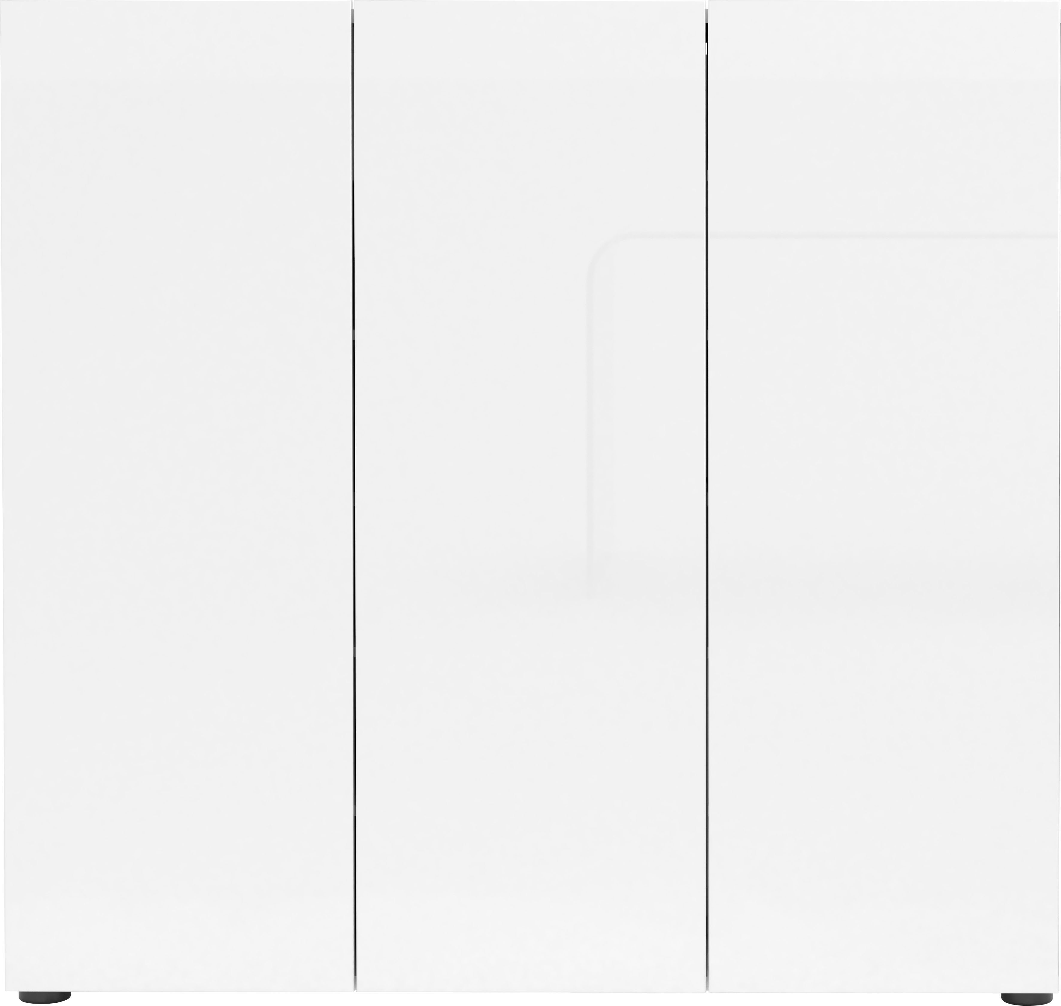Home affaire Schuhschrank MISTER- Schuhregal, Made in Italy, 12 Fächer, 10 Einlegeböden Breite 120 cm, höhe 114 cm, komplett Hochglanz lackiert – Bild 3 von 5