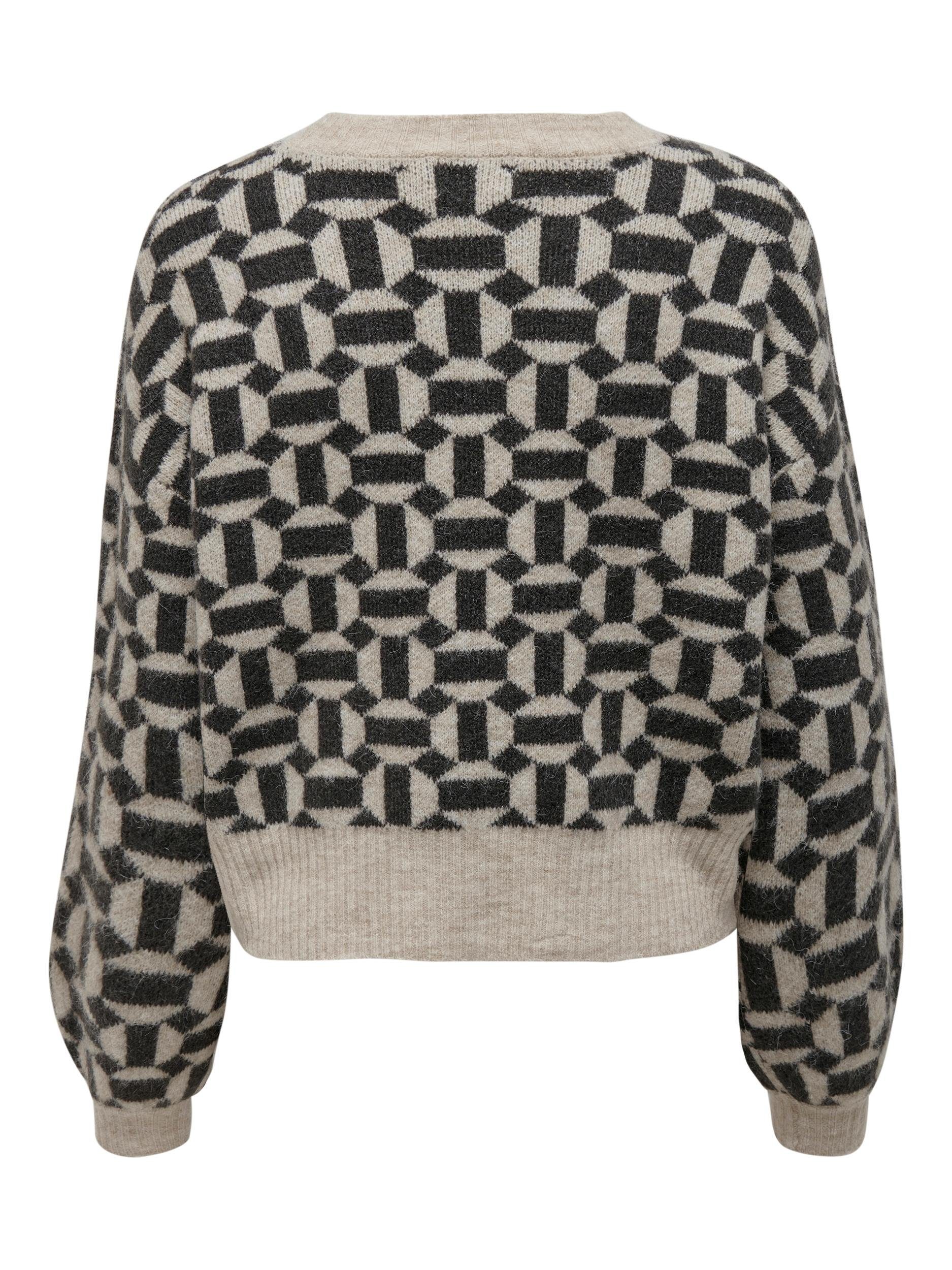 ONLY Rundhalspullover ONLGEO LIFE L/S PULLOVER KNT