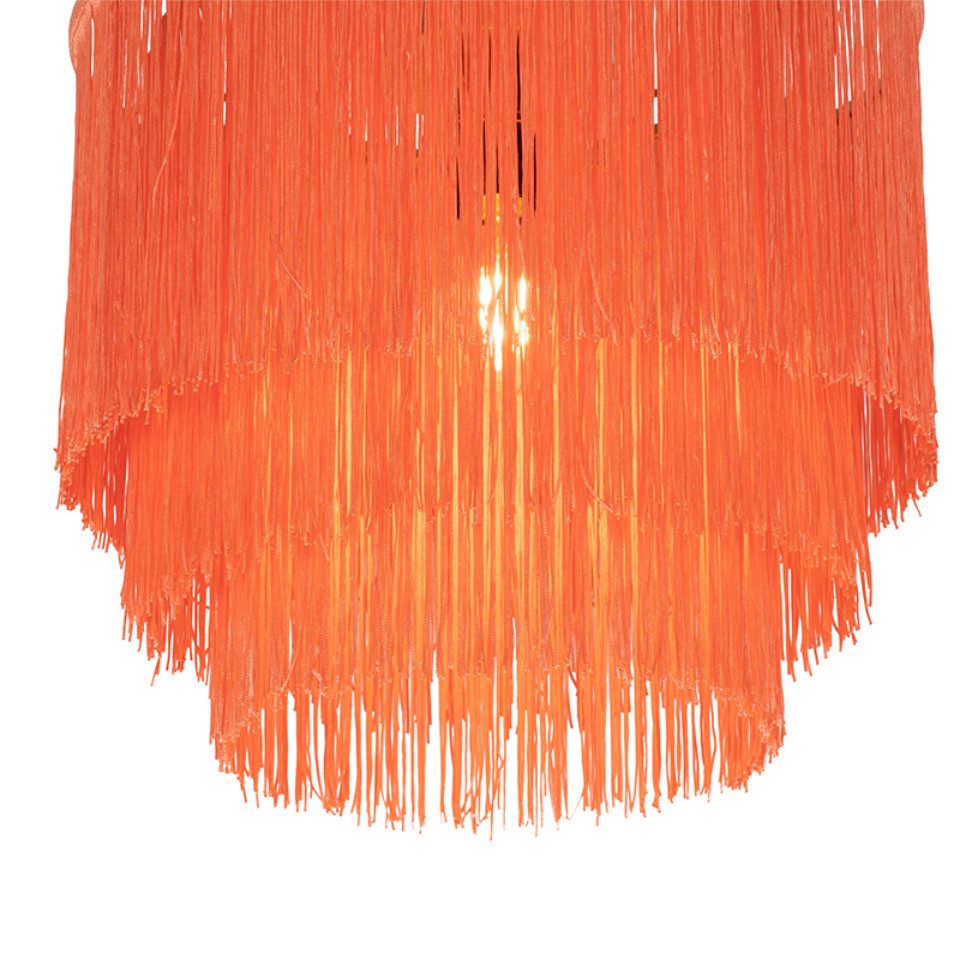 Qazqa Deckenleuchte Franxa, ohne Leuchtmittel, E27, Rosa, Orientalisch, Sta günstig online kaufen