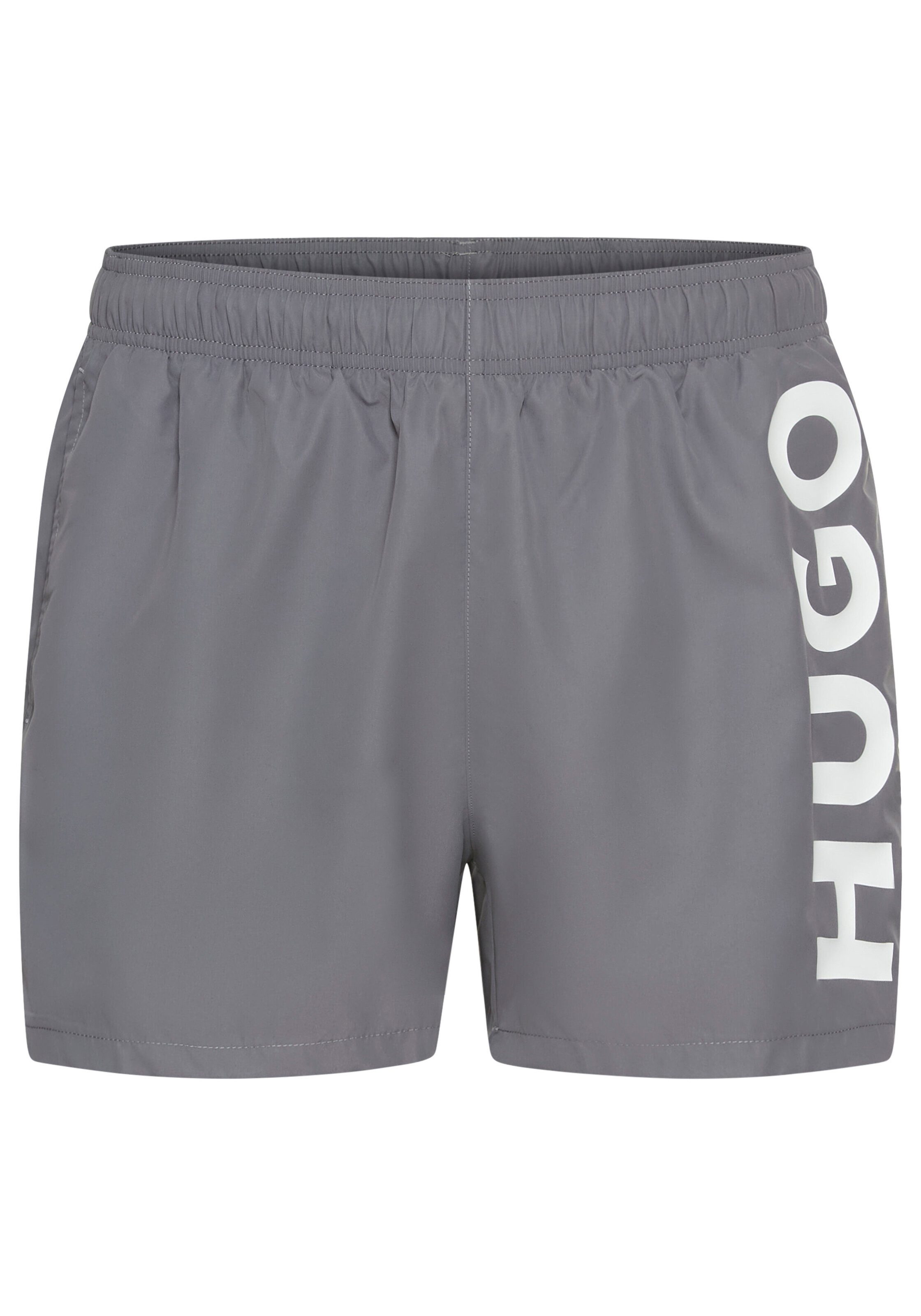 HUGO Badeshorts ABAS seitlich mit großem HUGO Logo-Print günstig online kaufen
