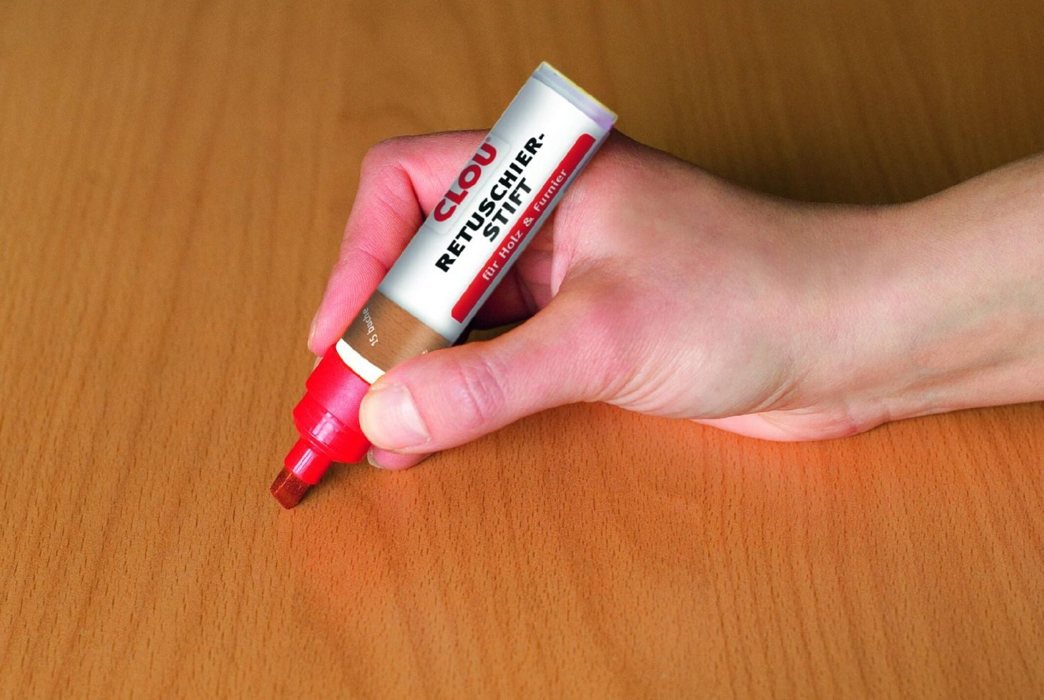 CLOU Holzlack Clou Retuschierstift erle