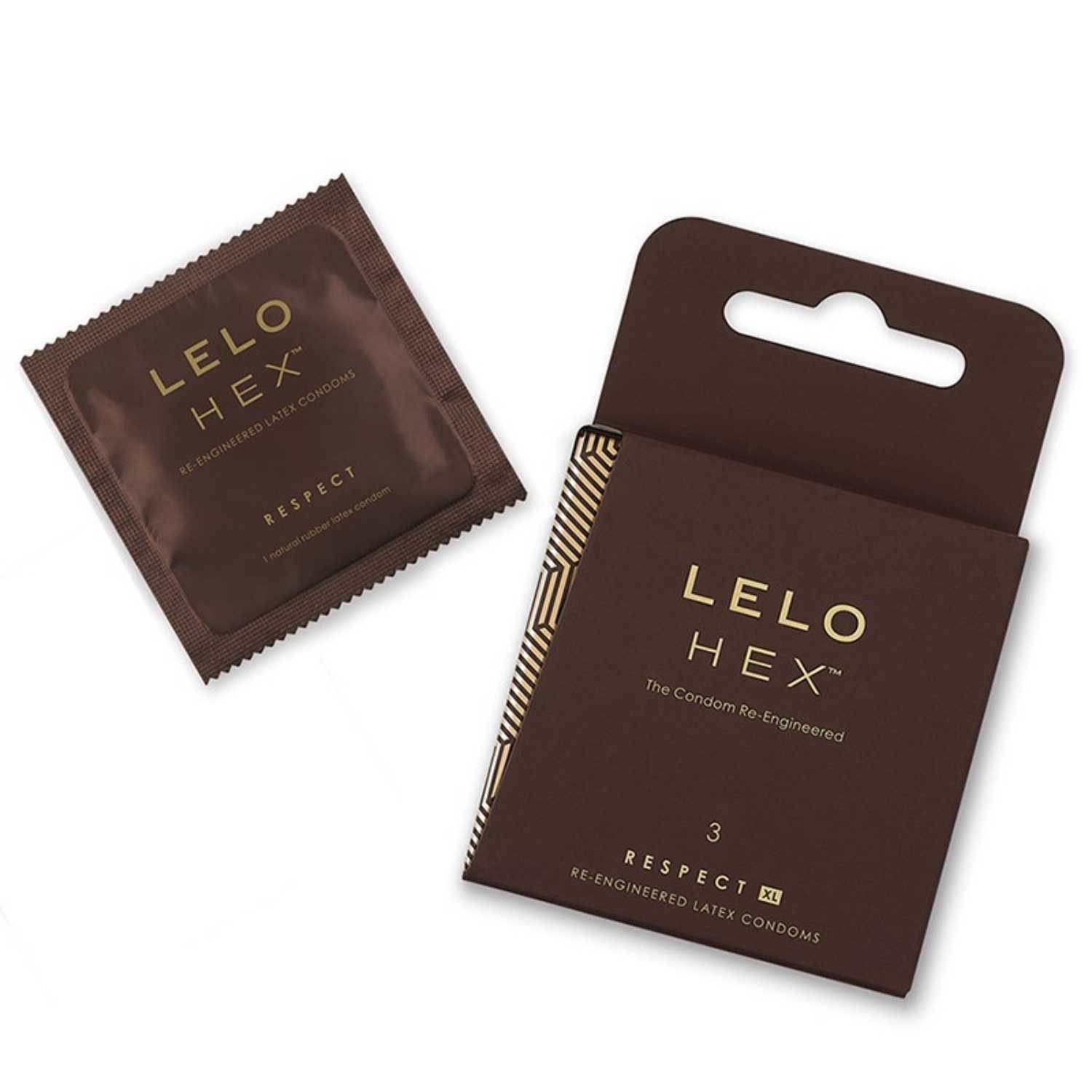 Lelo XXL-Kondome HEX XL Kondome 3-er Pack
