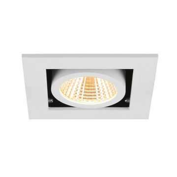 SLV LED Einbauleuchte LED Deckeneinbauleuchte Kadux in Weiß 7,5W 770lm 1-flammig, keine Angabe, Leuchtmittel enthalten: Ja, fest verbaut, LED, warmweiss, Einbaustrahler, Einbauleuchte