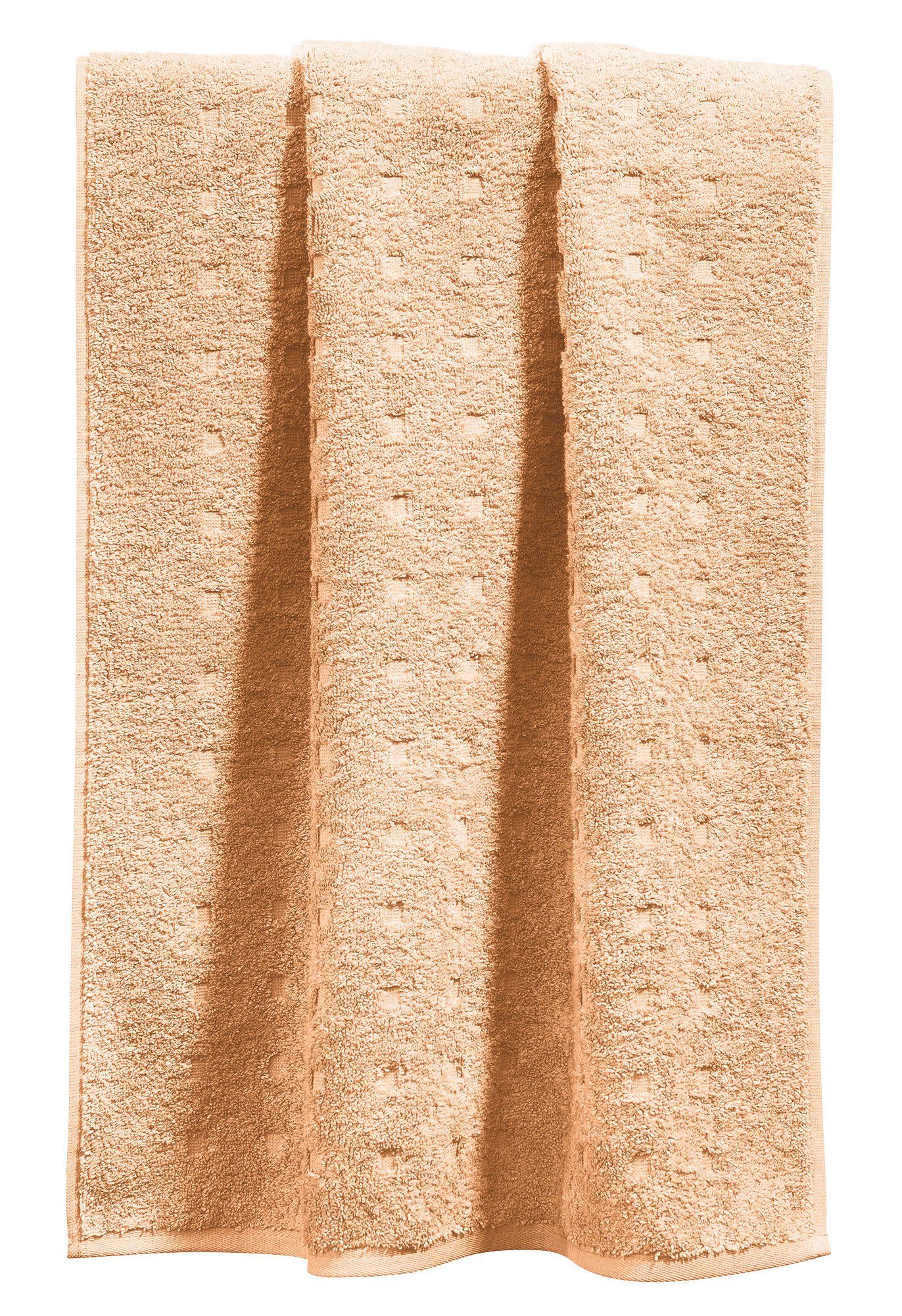 Möve Duschtuch Duschtuch "Quadretti", Walk-Frottier Uni