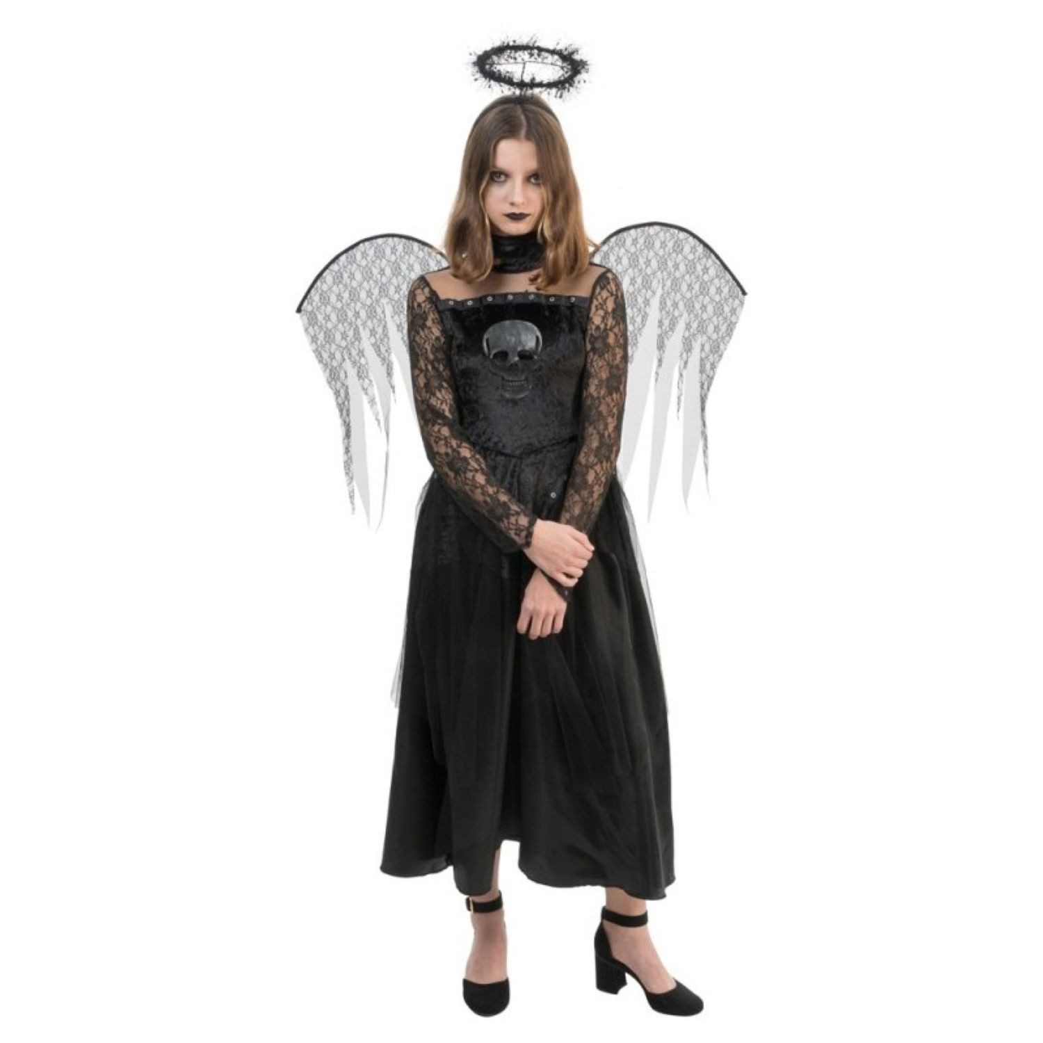 Kostüm Kostüm 'Azaela' für Mädchen, Kleid, Flügel und He