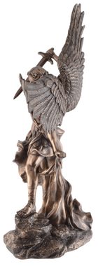 Vogler direct Gmbh Dekofigur Erzengel heiliger Michael kämpft mit Schwert - bronziert by Veronese, Kunststein, bronziert, Veronese, Größe: L/B/H ca. 24x13x38 cm
