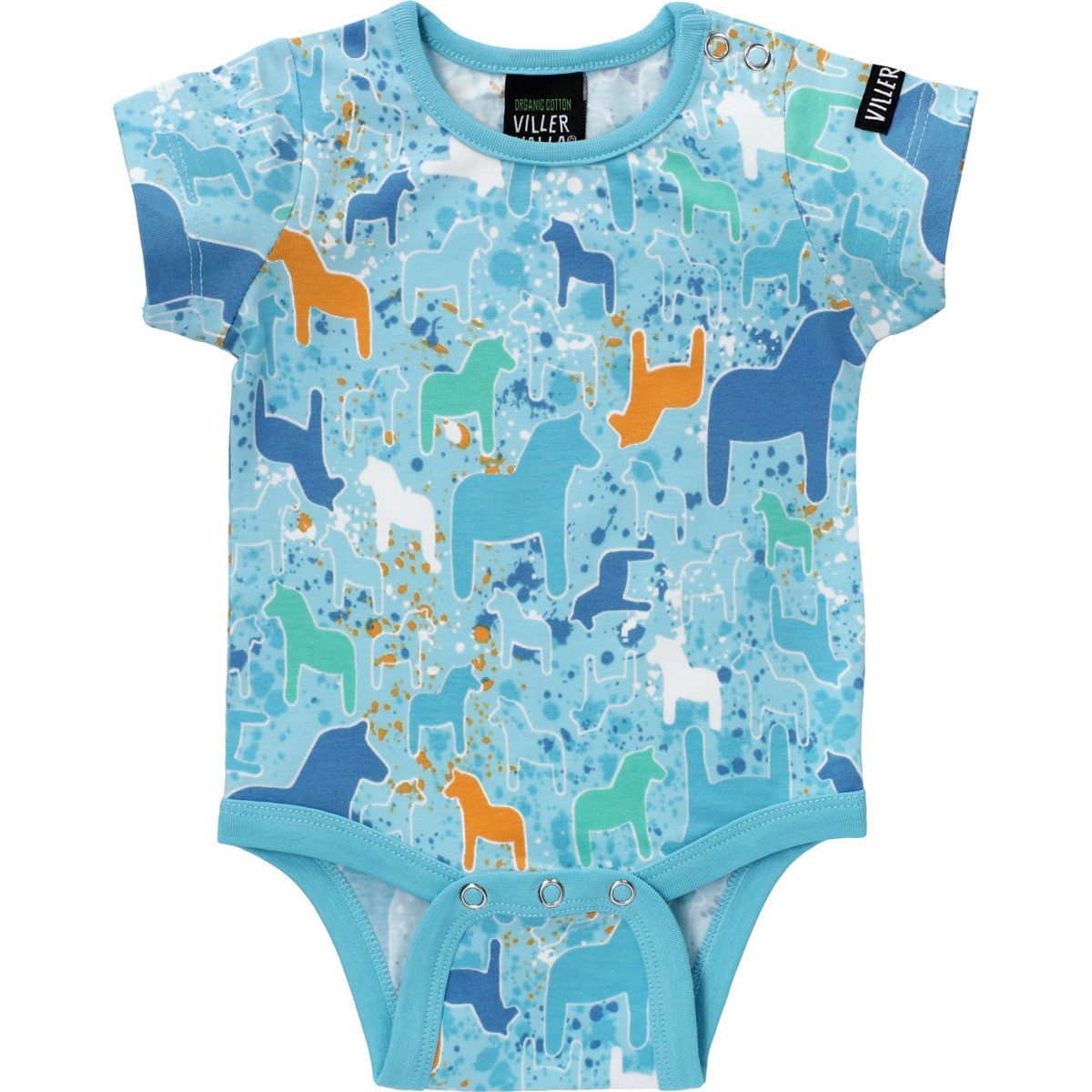 Villervalla Kurzarmbody Dala Unisex Kinder (1-tlg) Kleidbody, Body mit Rock, Bodysuit-Kleid, Bodykleidchen, Body-Dress